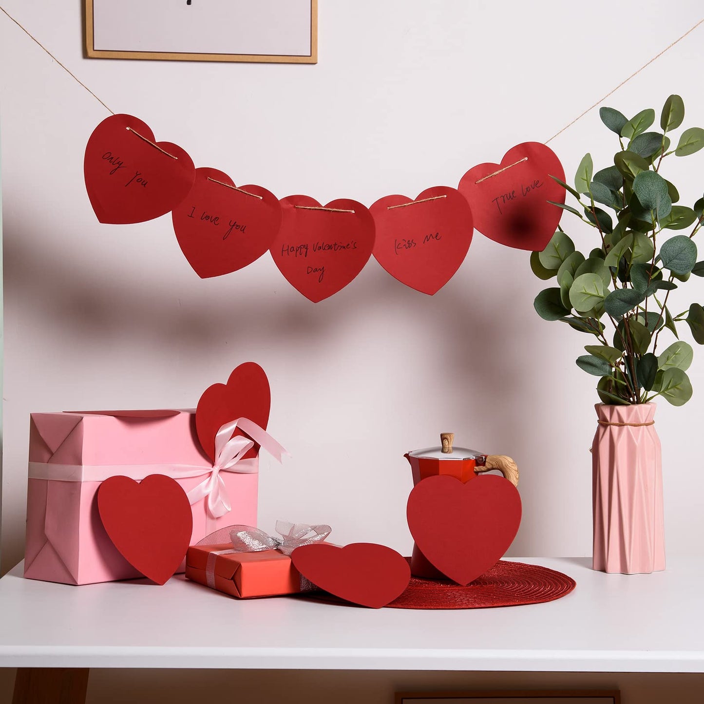 150 Pcs Large Heart Paper Cutouts, Red Heart Shapes Paper Cut Out, Valentines Hearts, Heart Cardstock Cutout for Valentine’s Day Crafts Bulletin Board Wall Classroom Decoration