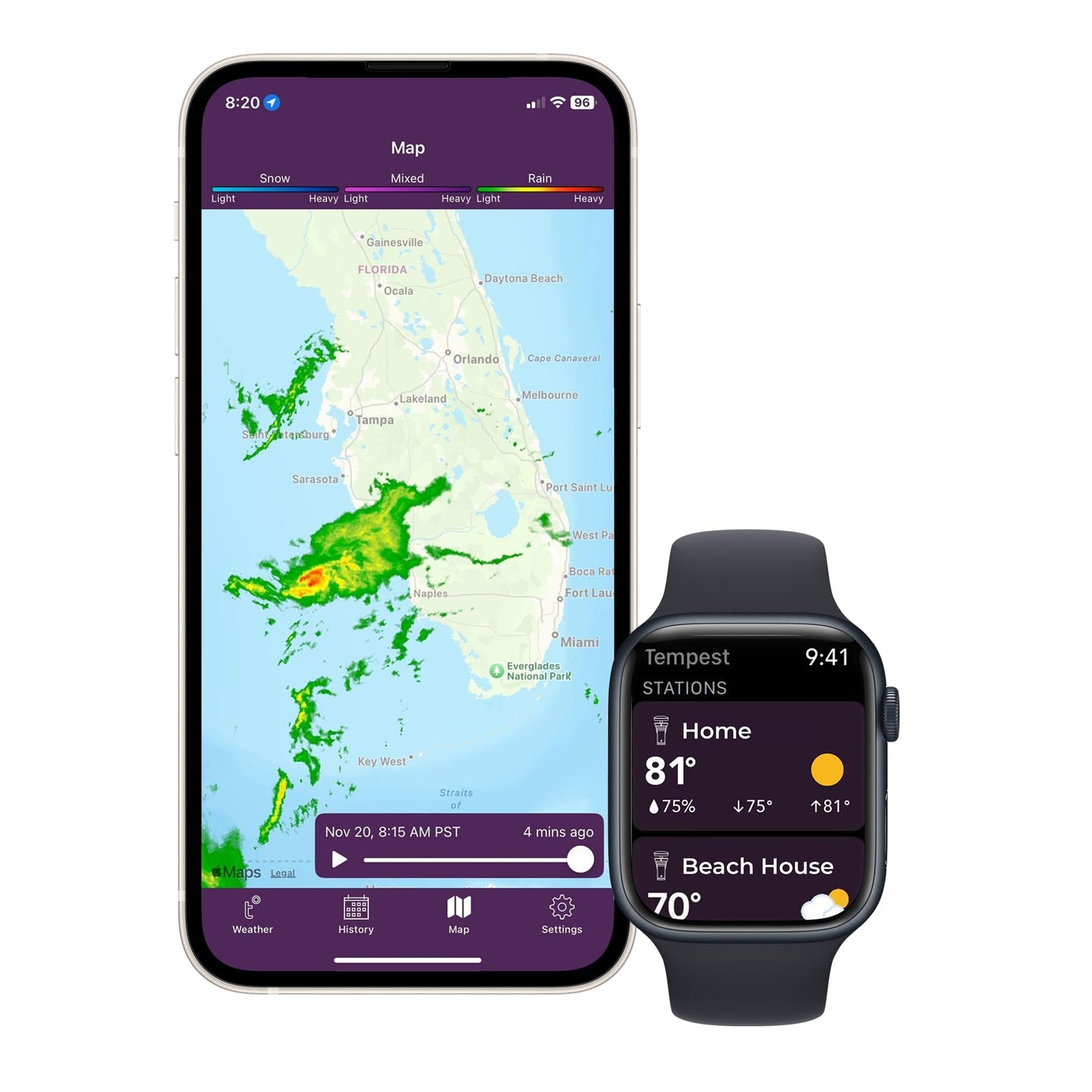 Tempest Weather Station with Built-in Wind Meter, Rain Gauge, and Accurate Weather Forecasts, Wireless, App and Alexa Enabled
