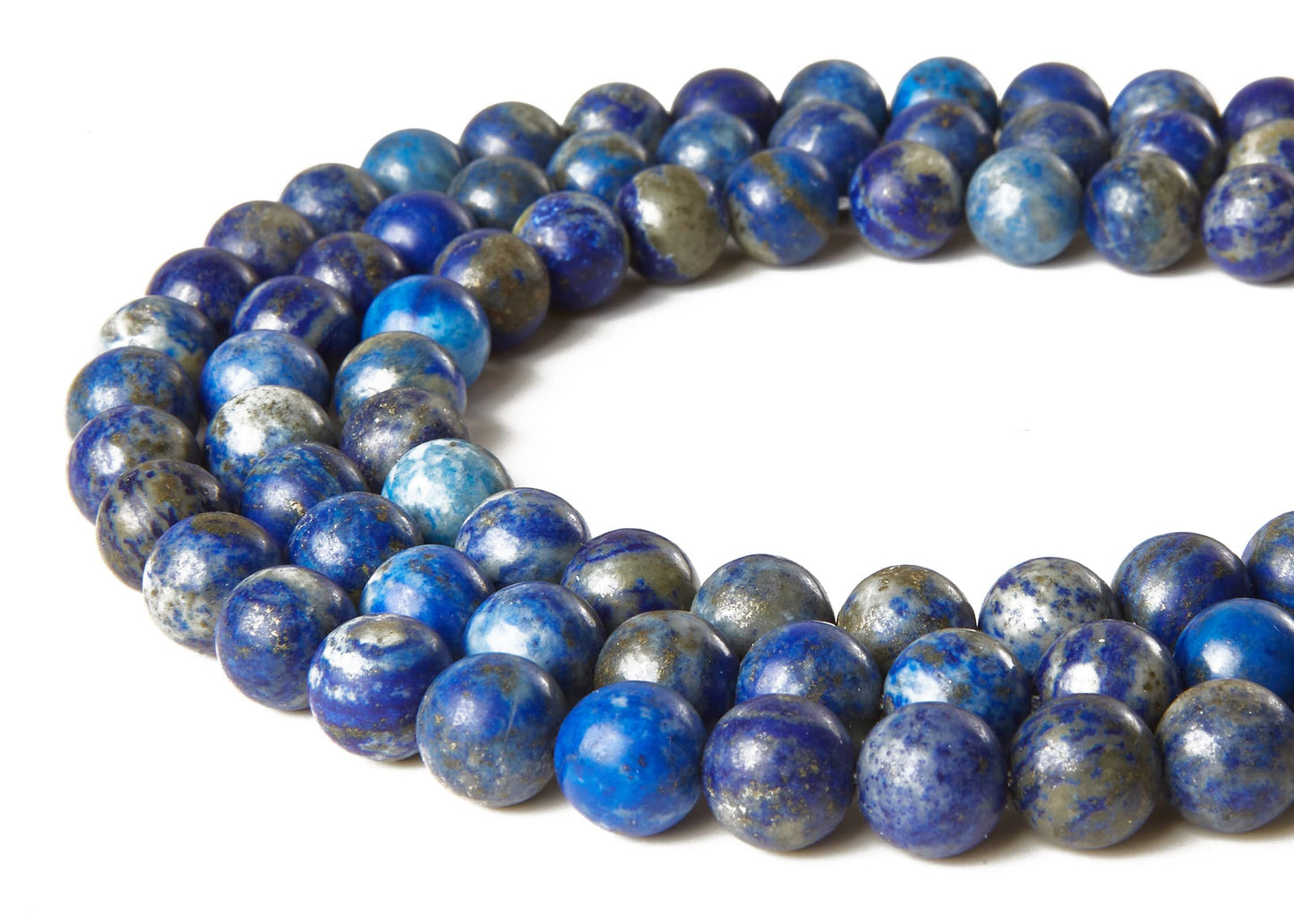 100pcs 8mm Lapis Lazuli Beads Natural Gemstone Beads Round Loose Beads for Jewelry Making