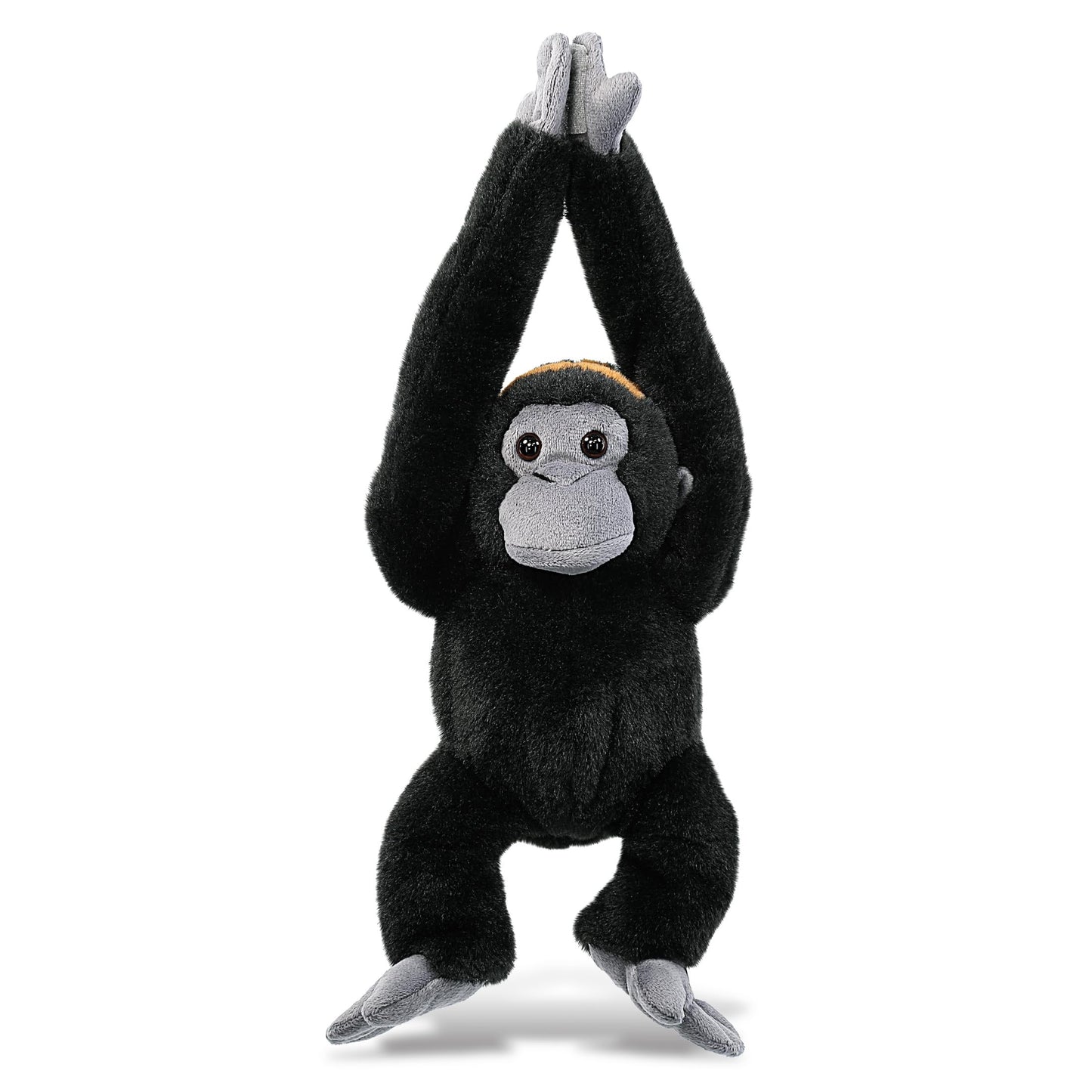 DolliBu Long Arms Hanging Monkey Plush Toy - Super Soft Stuffed Animal Monkey Toy, Cute Plush Wildlife Animal Toys for Kids and Adults - 13 Inches
