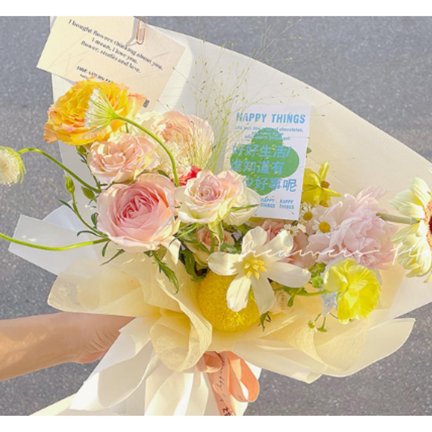 40 Sheets 23.6x23.6 inches Cotton Wrapping Flower Lining Paper,Korean Style Of Waterproof Floral Bouquet Lining Paper Withdrawable Pleated Wrapping Paper Gift Packaging Paper,4 Colors