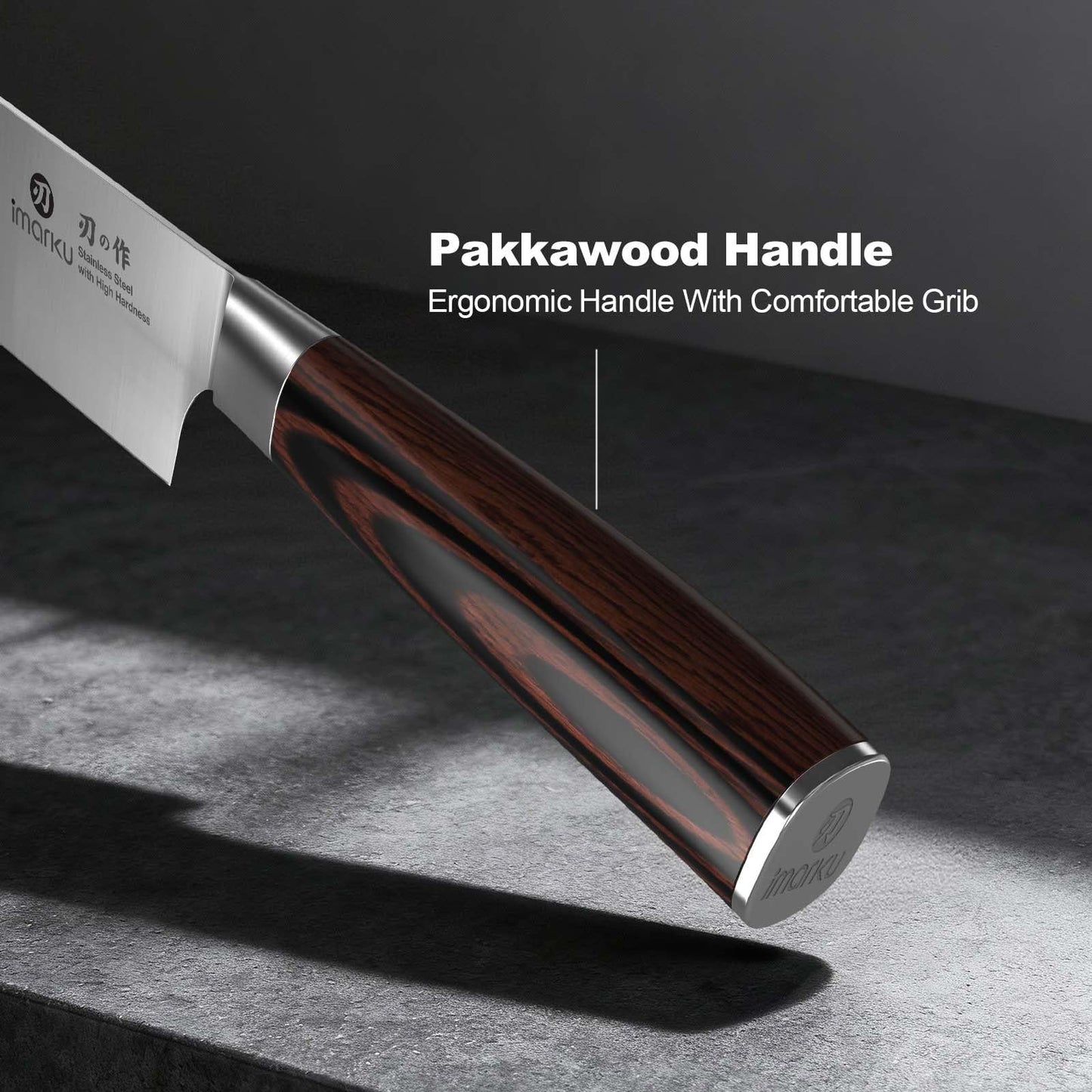 imarku Chef Knife 8 Inch, Professional Kitchen Knife in Japanese HC Steel, Super Sharp Knife With Ergonomic Handle, Cooking Knife With Gift Box, Kitchen Gadgets, Best Gifts for Family and Friends