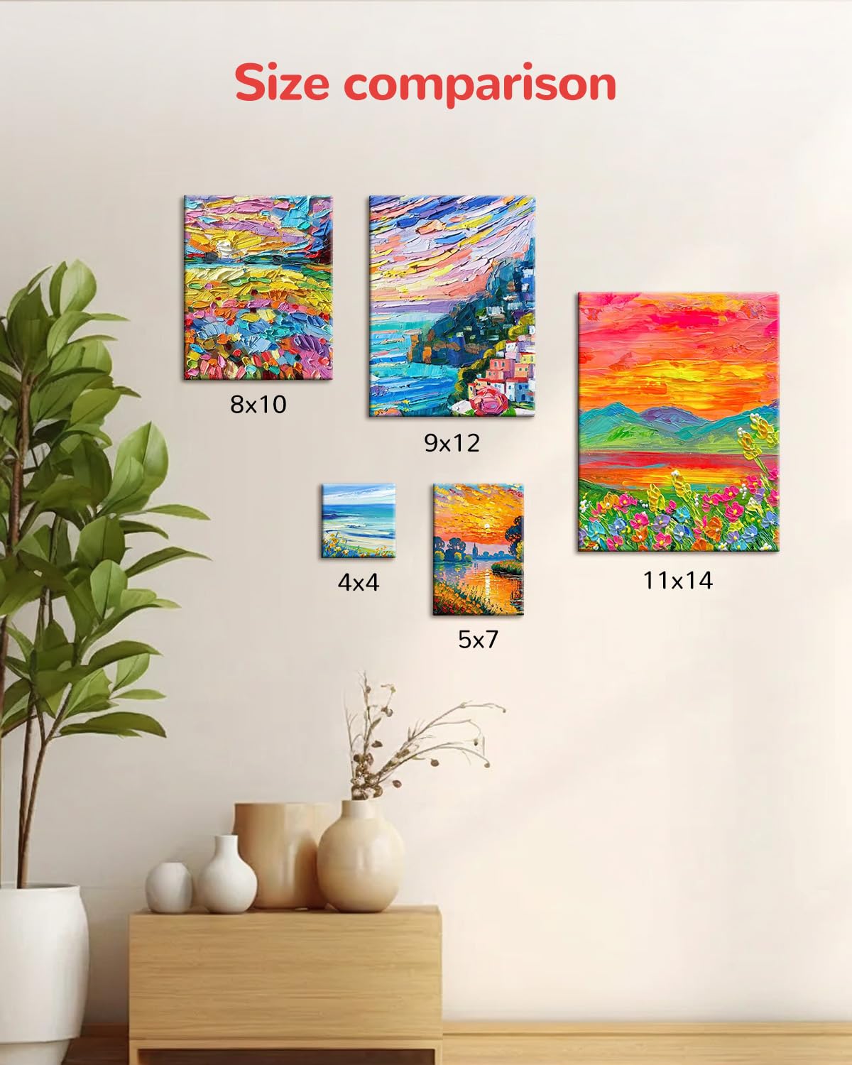 Canvas Boards 36 Pack, 9x12 Inch White Blank Painting Canvas Panels, 100% Cotton Art Supplies for Acrylics Oil Watercolor Tempera Paints