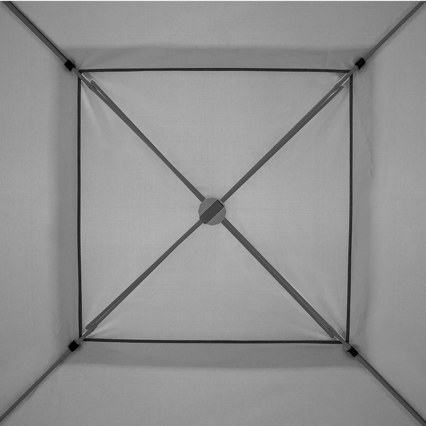 E-Z UP Patriot ONE-UP Technology Vented Shelter, 10' x 10', Steel Grey