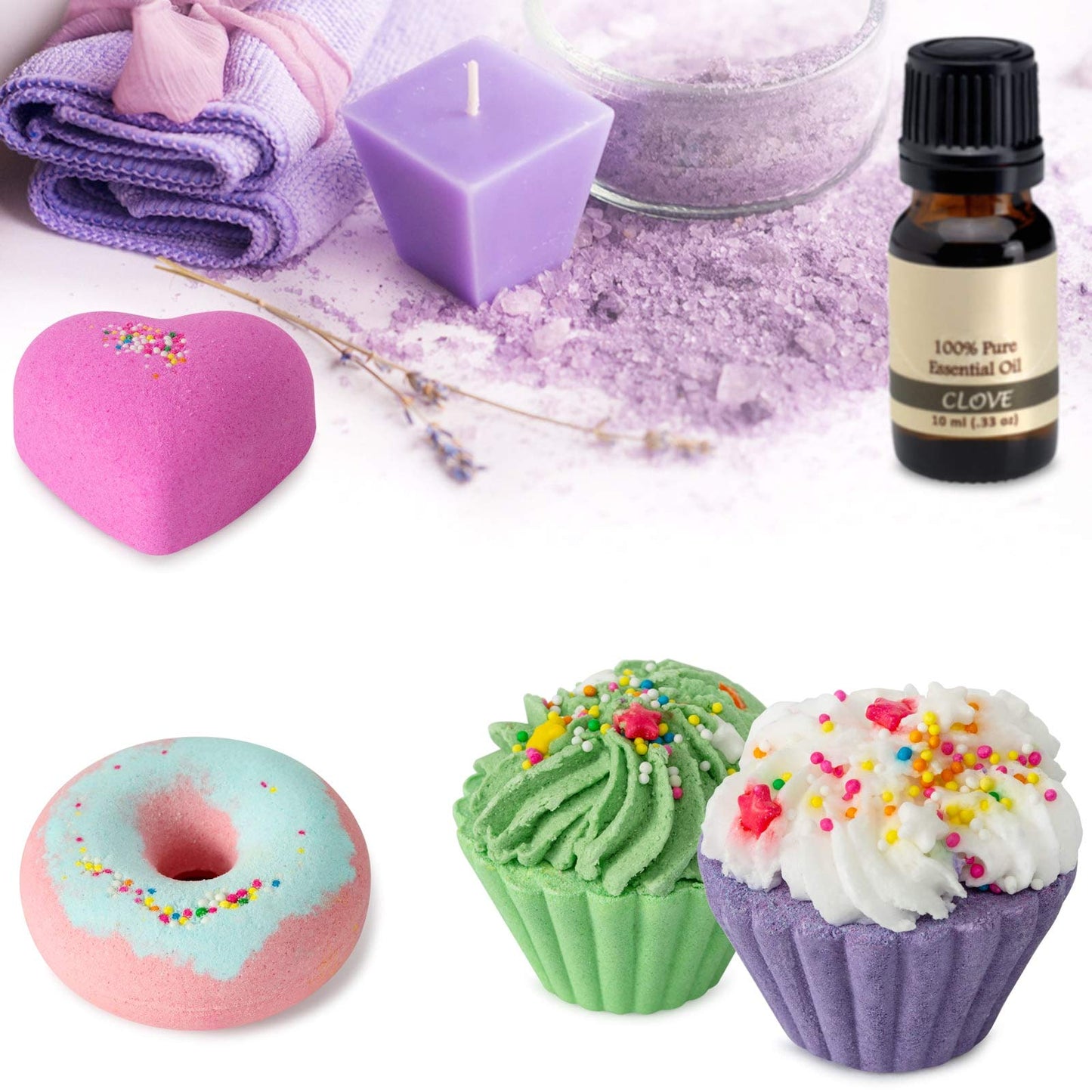 10 Bath Bombs for Kids, Bath Bomb Gift Set, Natural Bubble Bathbombs, Shea Butter Dry Skin Moisturize, Fizzy Spa Bath for Her Mom Women Kids Girls Girlfriend, Birthday, Mothers Day Gifts