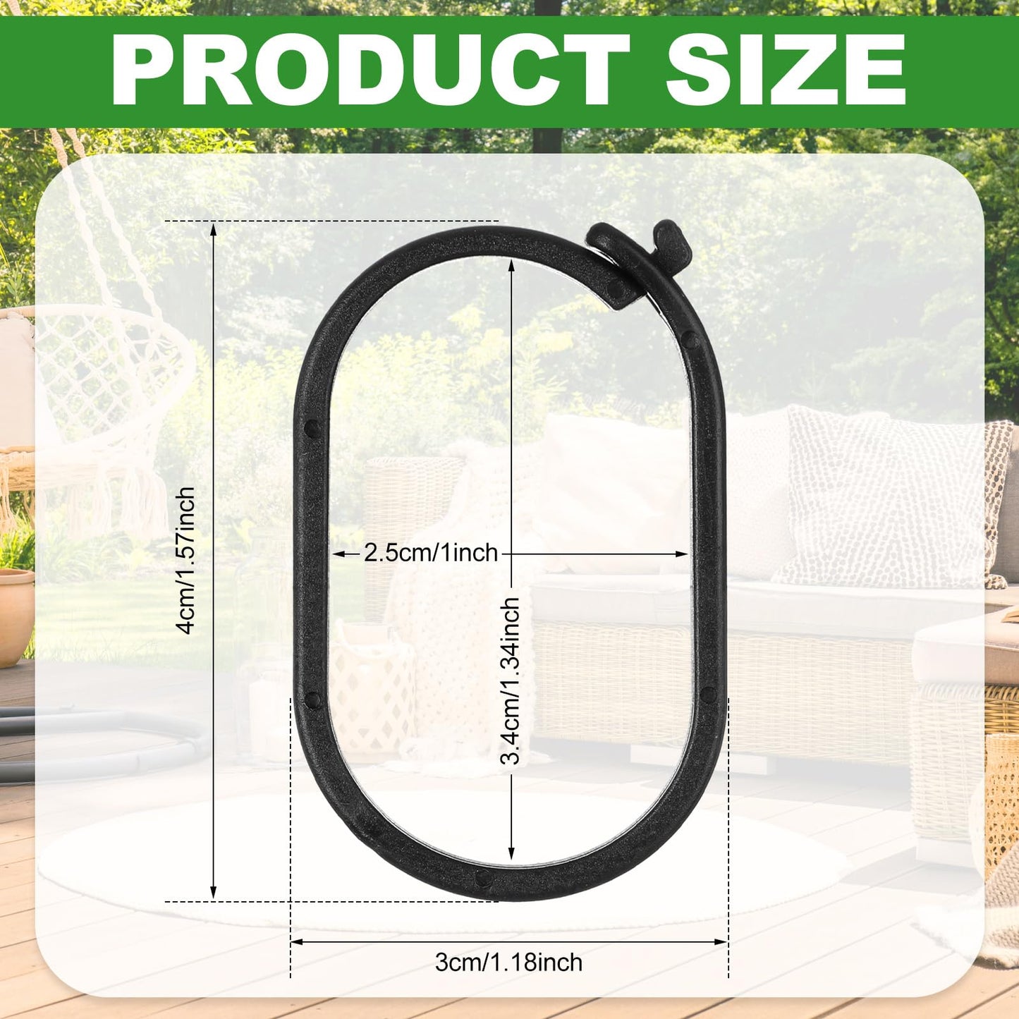 Kathfly 50pcs Gazebo Curtains Hooks Rustproof Plastic Shower Curtain Rings Hooks Outdoor Gazebo Replacement Parts Accessories for Outdoor Canopy Mosquito Nets Window Drapes Home Hotel Supplies