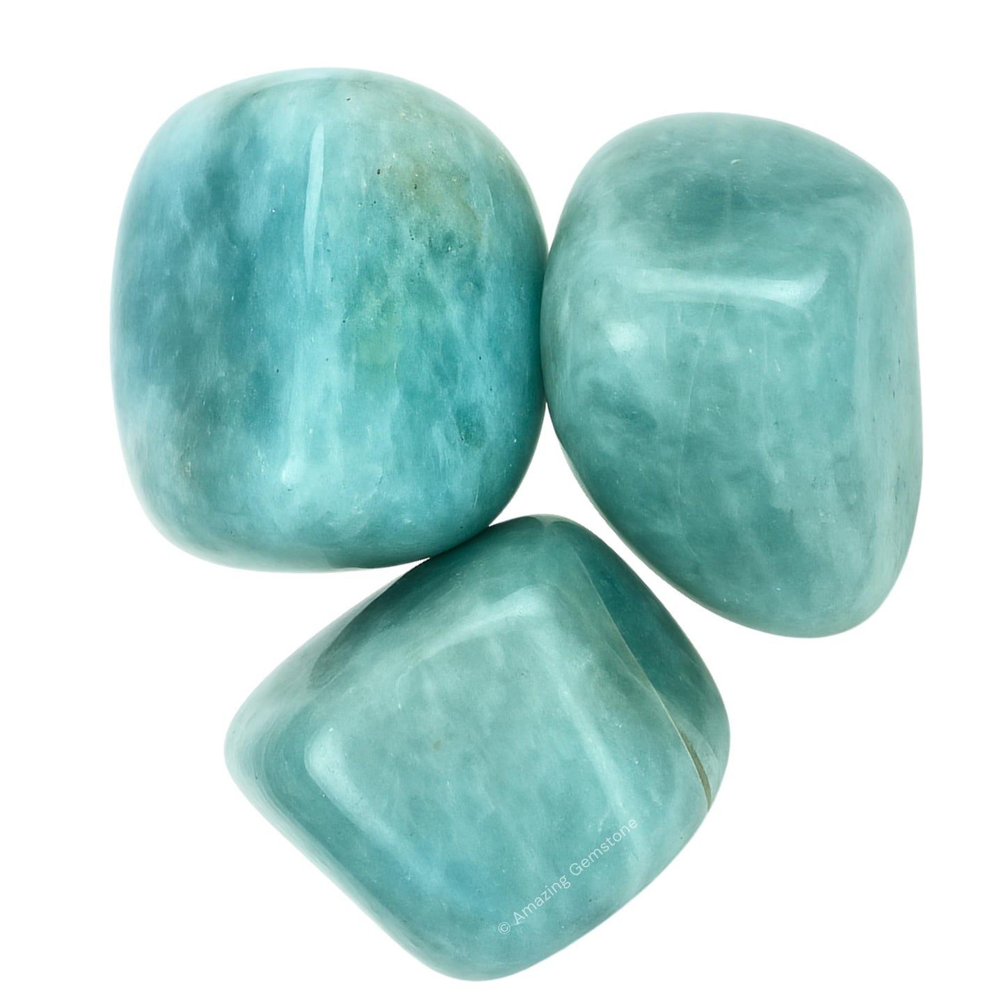 Amazing Gemstone Aquamarine Crystals and Healing Stones Tumbled - 1 oz, Natural Healing Stones for Energy Balance, Stress Relief - Premium Polished Gems Rocks for Meditation and Wellness