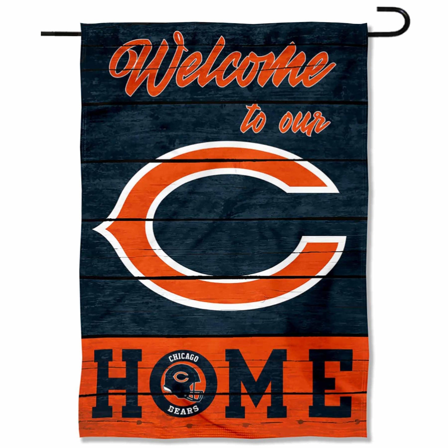 Chicago Bears Welcome Home Decorative Garden Flag Double Sided Banner
