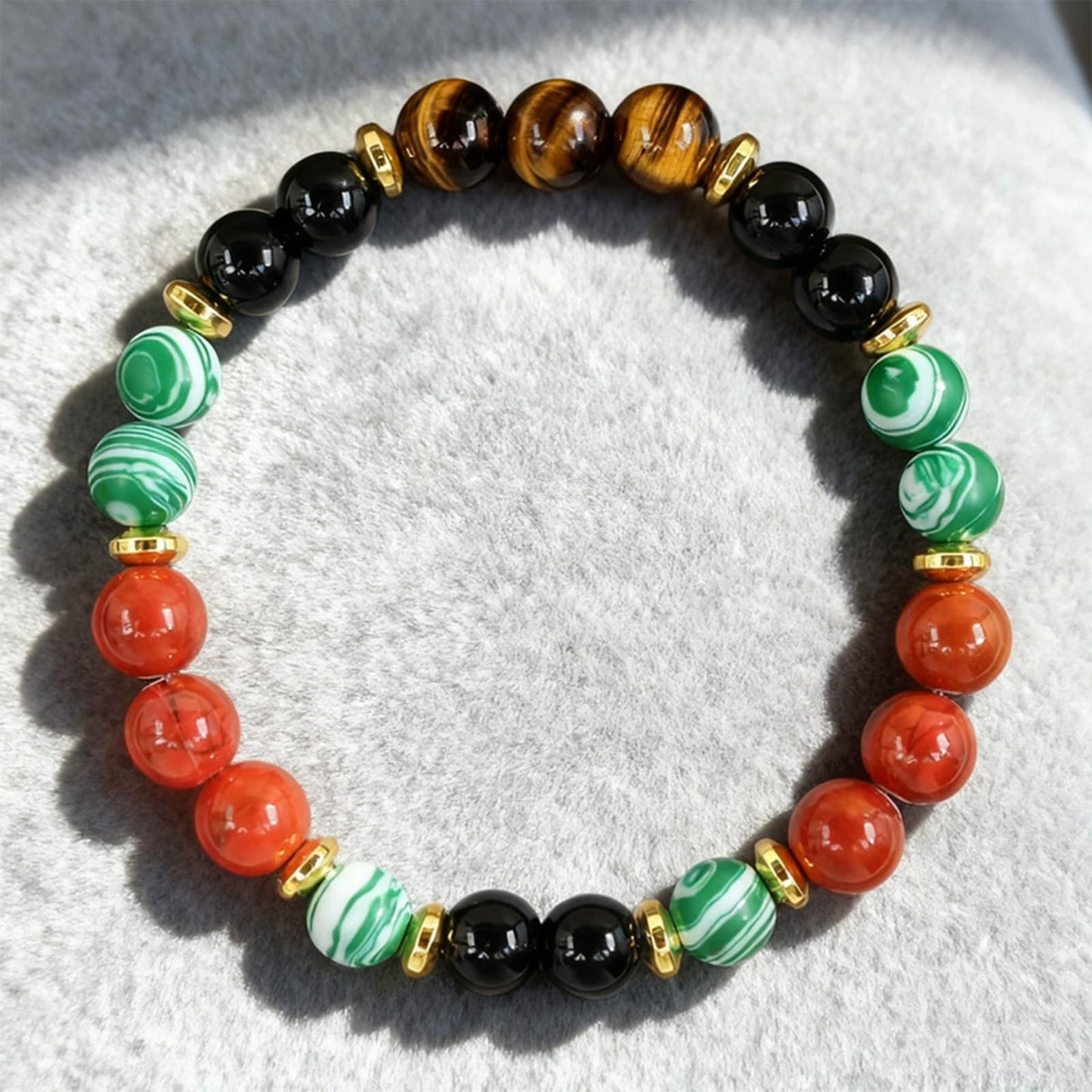 Long tiantian 3 PCS Money Bracelets Wealth Attraction for Women Green Jade Bracelet Feng Shui Bracelets Crystal Protection Jewelry Spiritual Gifts
