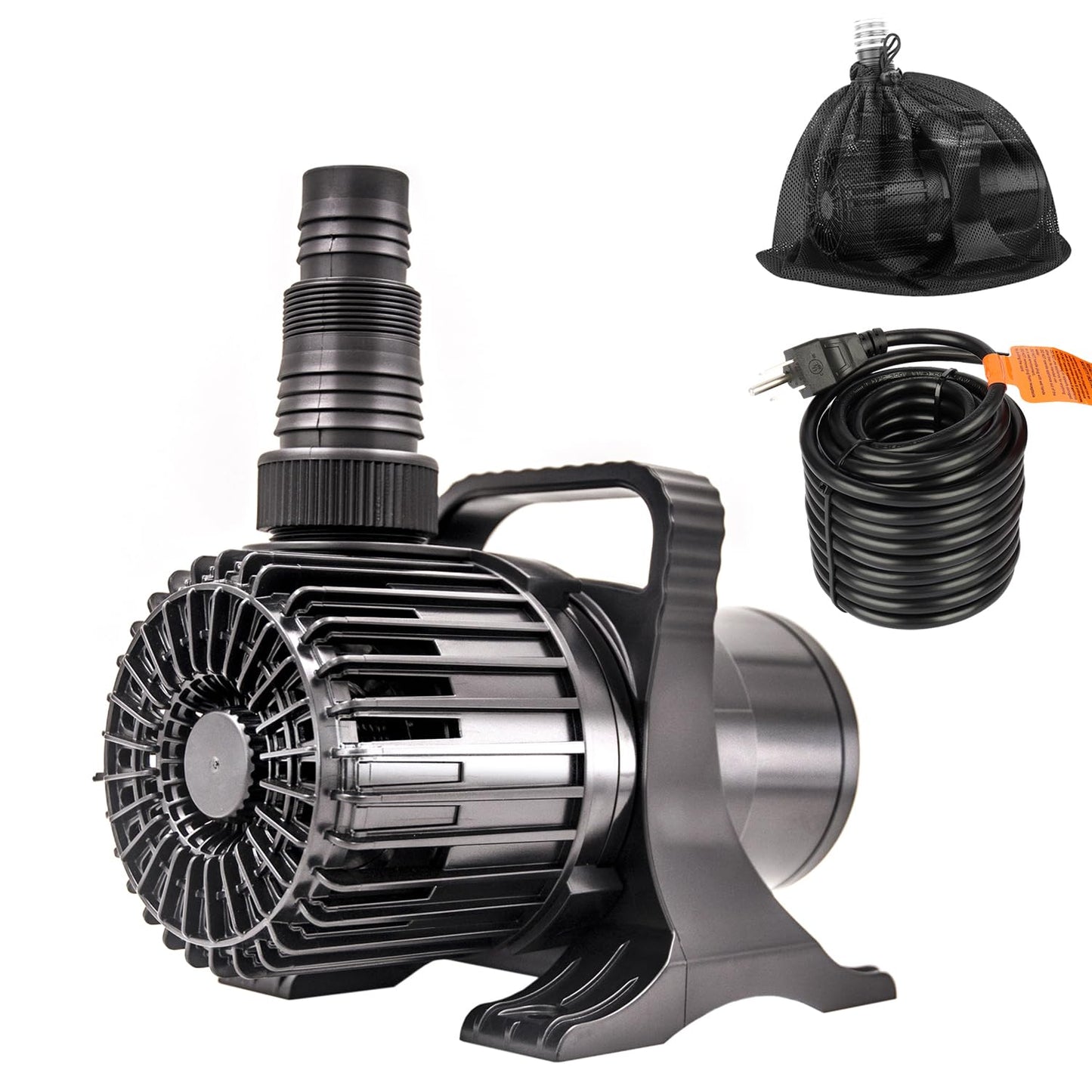 OYO WATER Outdoor Large 6900gph-320W 32.8FT Pond Water-fall & Kio Fish Fountain-s & Garden Pump Submersible IPX8: Long 32.8FT Cord Smart-er & Quieter Duck & Yard&Patio Ponds Pumps, 1 Barrier Pump Bag