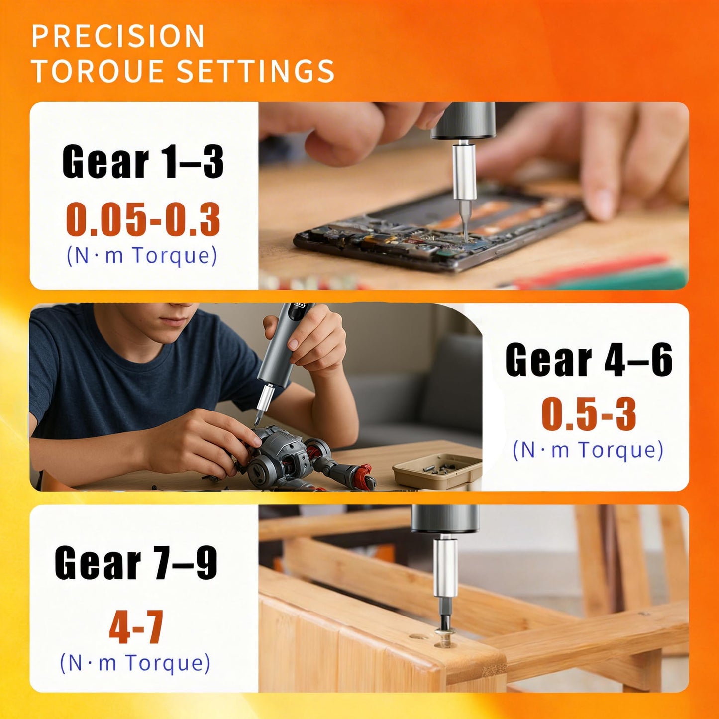 Professional Electric Screwdriver Set with Magnetic Wristband-Multi-Size Mini Precision Magnetic Bits, Quick Screw Removal, Repair Tool Kit for Phone, Camera, Watch, Glasses & Electronics (grey)