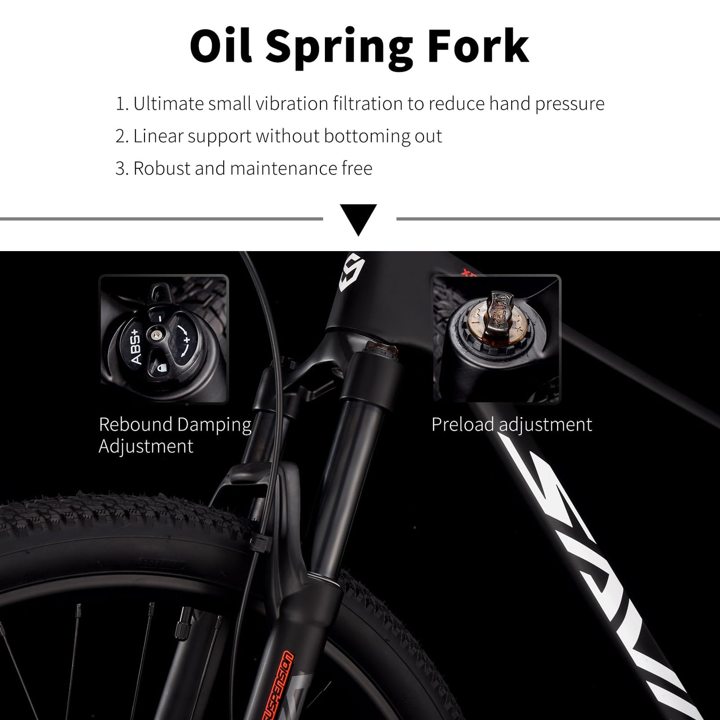 SAVADECK Carbon Fiber MTB with Shmano U6000 10 Speed Shift Groupset, Hydraulic Disc Brake with Shmano MT200 Break System (Gulf Blue, 27.5 * 15.5)