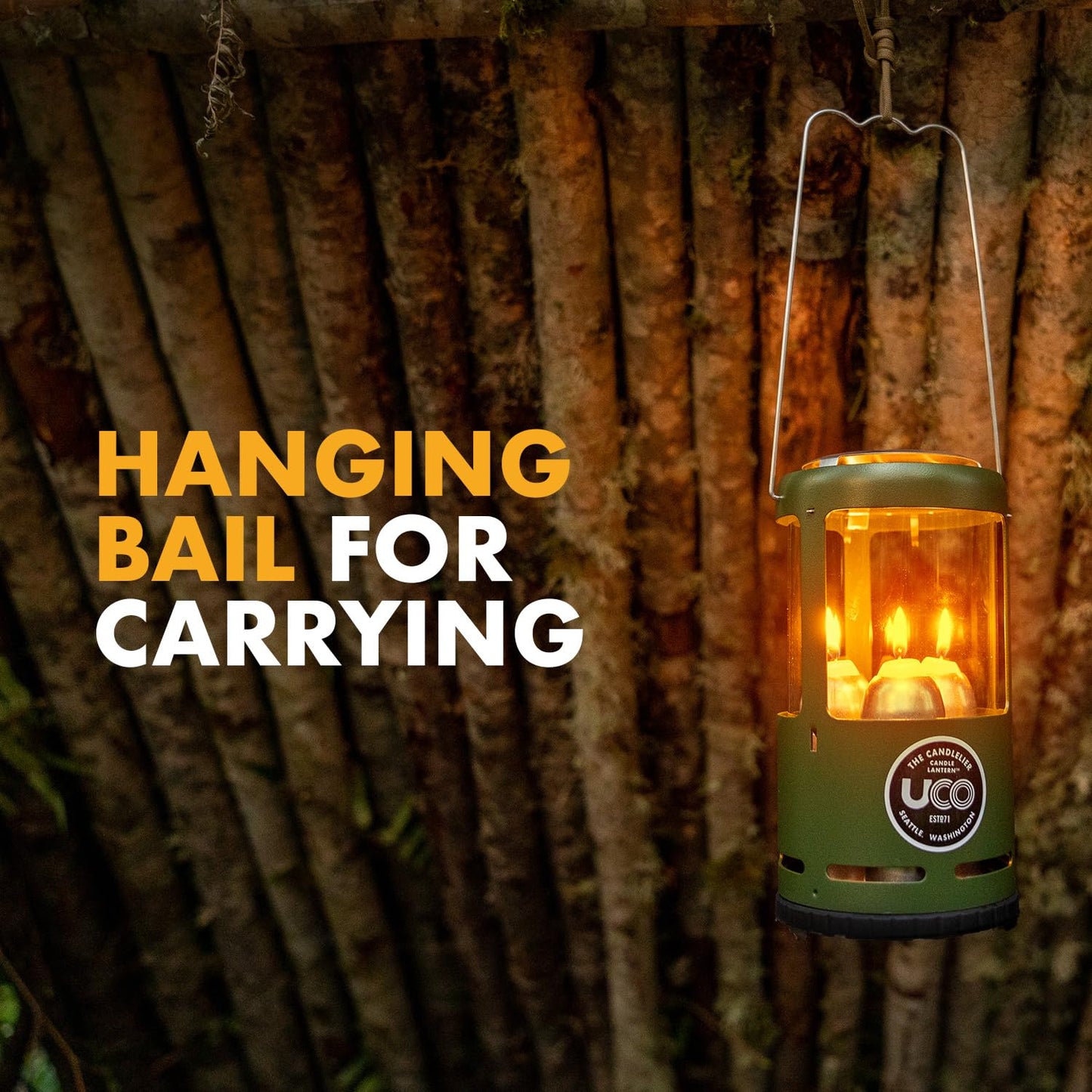 UCO Candlelier Candle Lantern, Forest