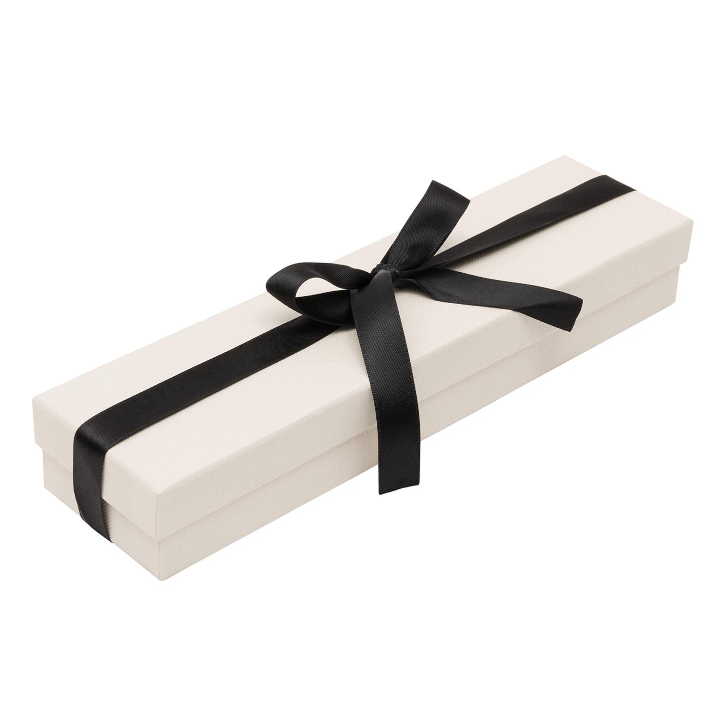 Noble Piano Wood Bracelet Box - Luxury Bracelet Gift Box - Jewelry Gift Box for Bracelet - Comes with Two Piece Packer and Ribbon (Black)