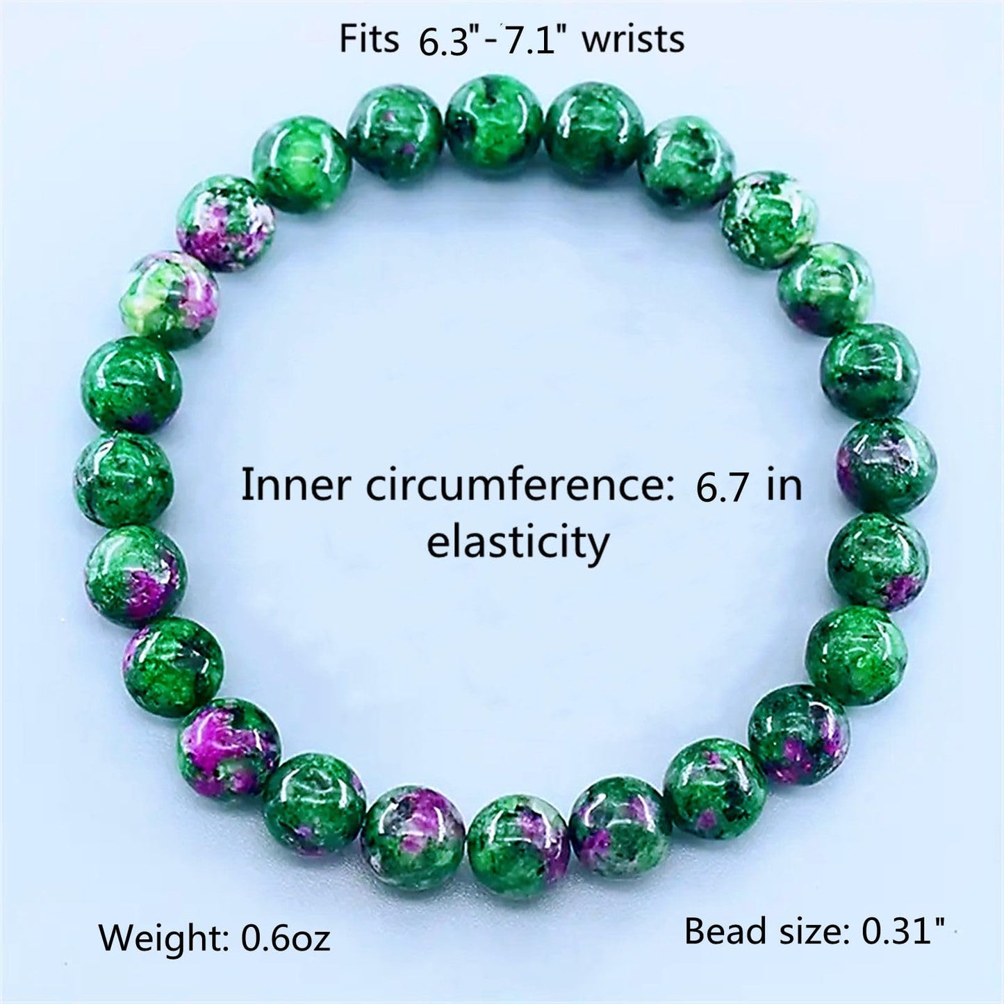 WEFRIN Evil Eye with Hematite Black Obsidian Tiger Eye Stone Triple Protection Bracelets for Men Women, Crystal Healing Stone Bracelet Bring Luck Prosperity and Happiness Jewelry (G-8mm(g))