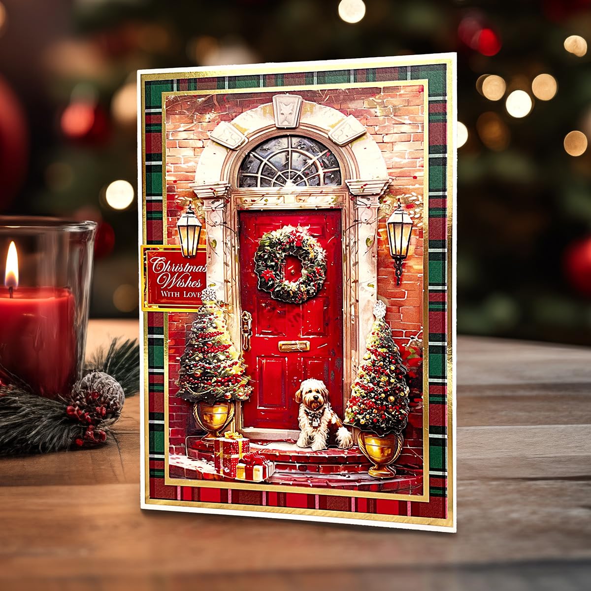 Katy Sue Deck The Halls Die-Cut Decoupage Pack. 12 Pre-Cut Die-Cut Decoupage Sheets for Christmas Card Making Supplies & Card Toppers Featuring Christmas Stocking, Jingle Bells & Holiday Scenes