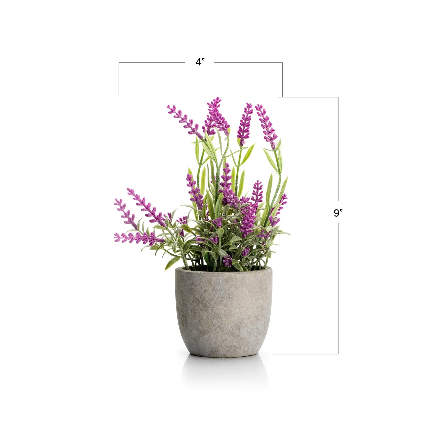 Velener Artificial Lavender Flowers(Pink/White/Purple), Small Fake Lavender Plants Pot Set of 3 - Faux Lavender Flowers for Farmhouse/Home