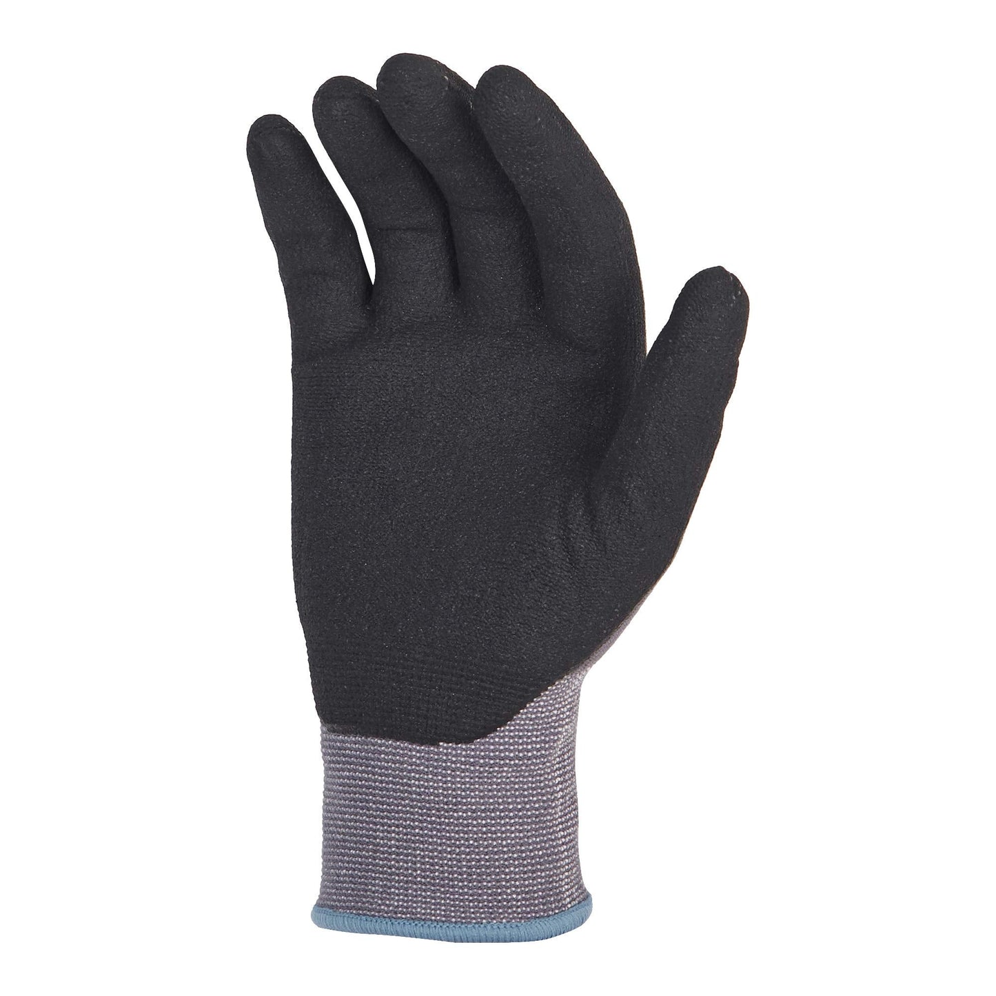 Amazon Basics Micro-Foam Nitrile Coated Safety Work Gloves, Touch Screen, Nylon Liner Fiber, All-Purpose, Grey, Size 7/S, 12-Pair