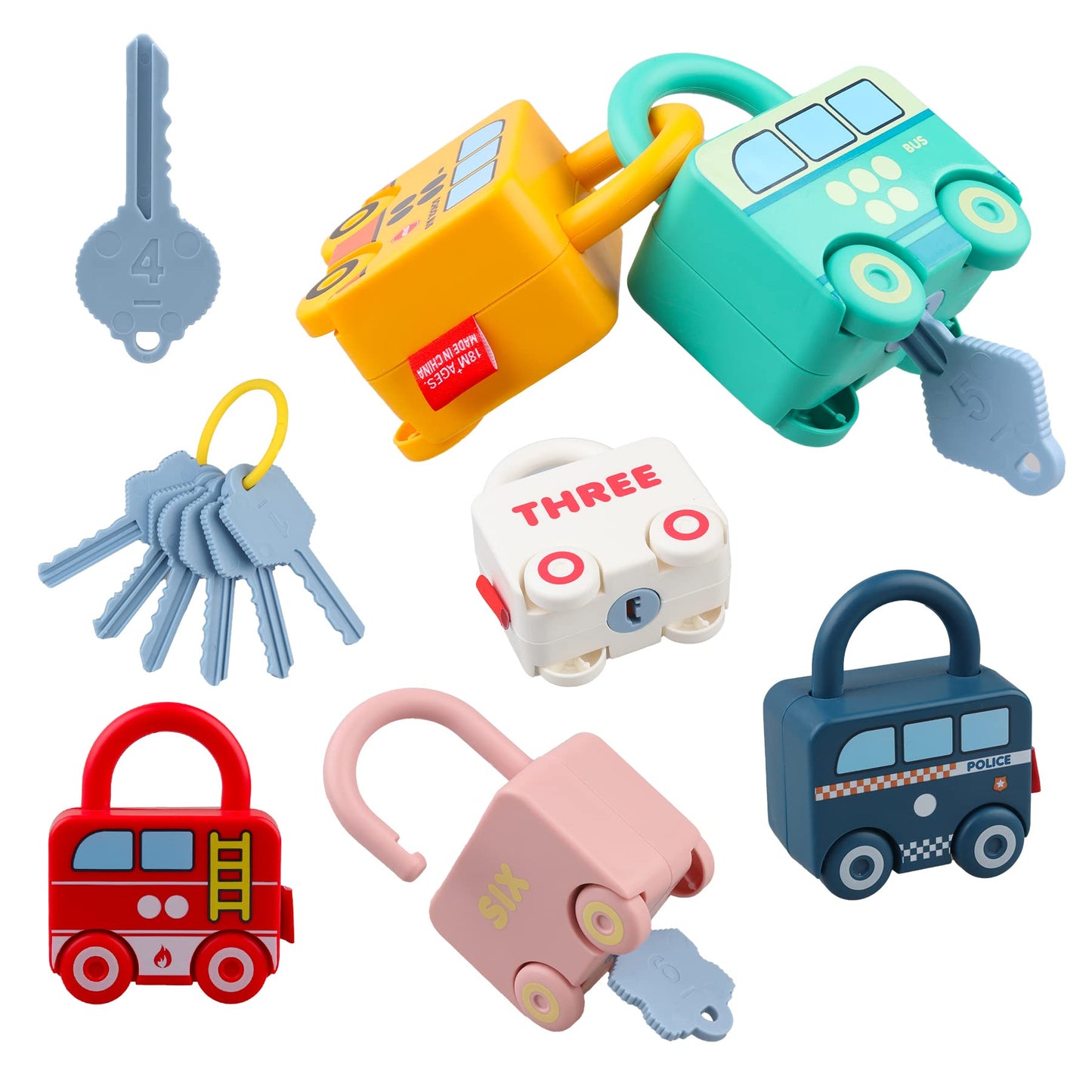 Montessori Educational Toys Learning Games Busy Board - Toddler Car Activities - Baby Sensory Fine Motor Skills Developmental Toys - Gifts for 12 18 24 Month Age 1 2 3 4 One Two Year Old Boys Girls