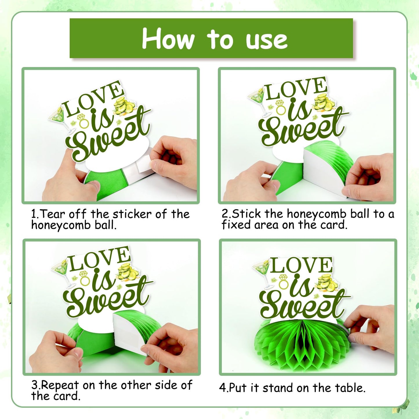 Pickle Bachelorette Party Decorations Last Pickle She'll Ever Tickle Honeycomb Centerpieces Pickle Bachelorette Party Table Decor for Girls Cucumber Pickle Theme Bridal Shower Engagement Supplies