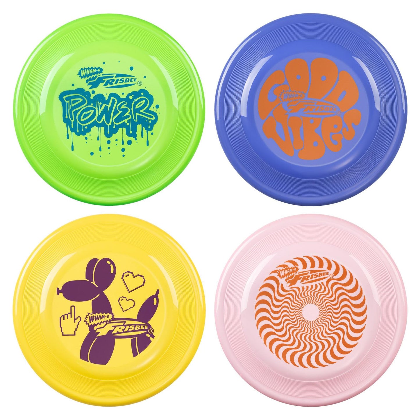 Frisbee Fastback Outdoor Flying Disc for Kids, 9.35 Inch Lightweight Sports Disc, Dog-friendly, for Beach Lawn Backyard Games and Family Fun - 100g