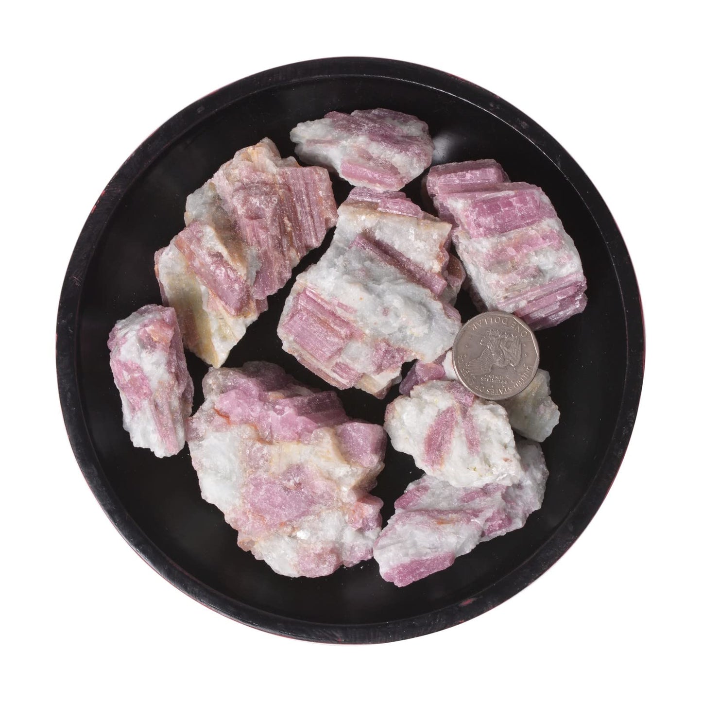 Justinstones 1/2LB Large Raw Pink Tourmaline Natural Crystal Healing Stones Rock Collection