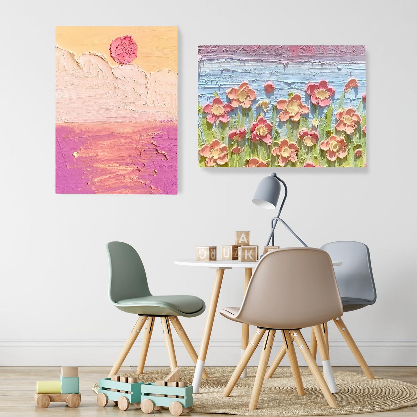 ESRICH Canvases for Painting 16x20 Inch, 3 Pack Flat Canvas Boards for Painting Cotton Primed Acid Free Large Blank Canvas Panels for Oil Paint, Watercolor, Acrylic Paint, Gouache and Tempera.
