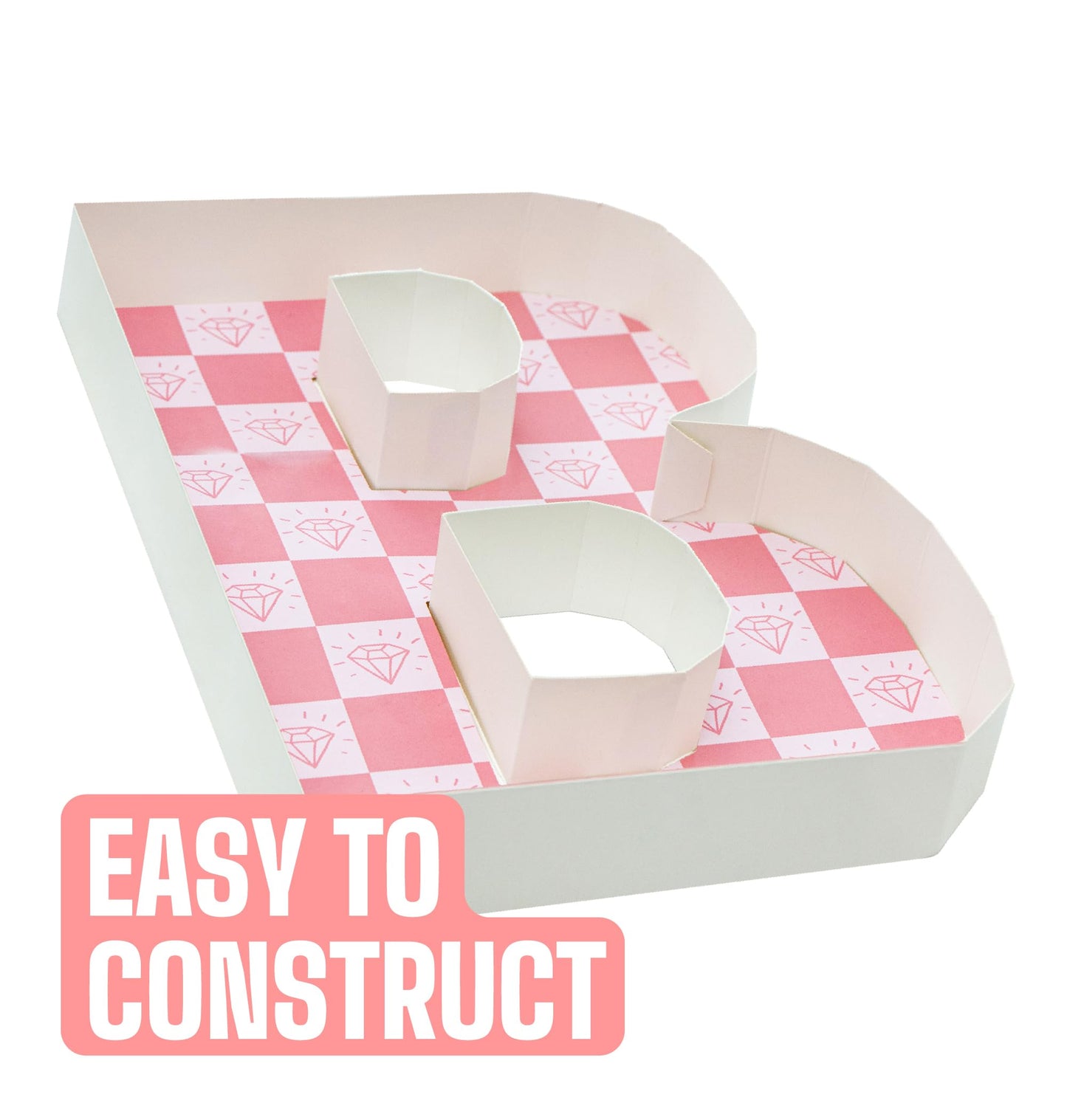 Pop Fizz Designs Charcuterie Board Letters I Baby or Bridal Shower Food Trays I Decorations Cardboard Letters for Charcuterie I Food Display Fillable Letters (Bride)