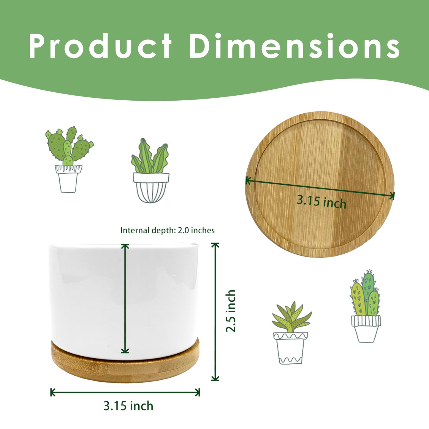 ROXMART Gifts for Best Friend Woman Plant Pots, Friendship Bestie BFF Gifts Succulent Planters, I Wish You Lived Next Door Ceramic Plant Flower Pots for Home Office Desk Table Shelf(No Plants)