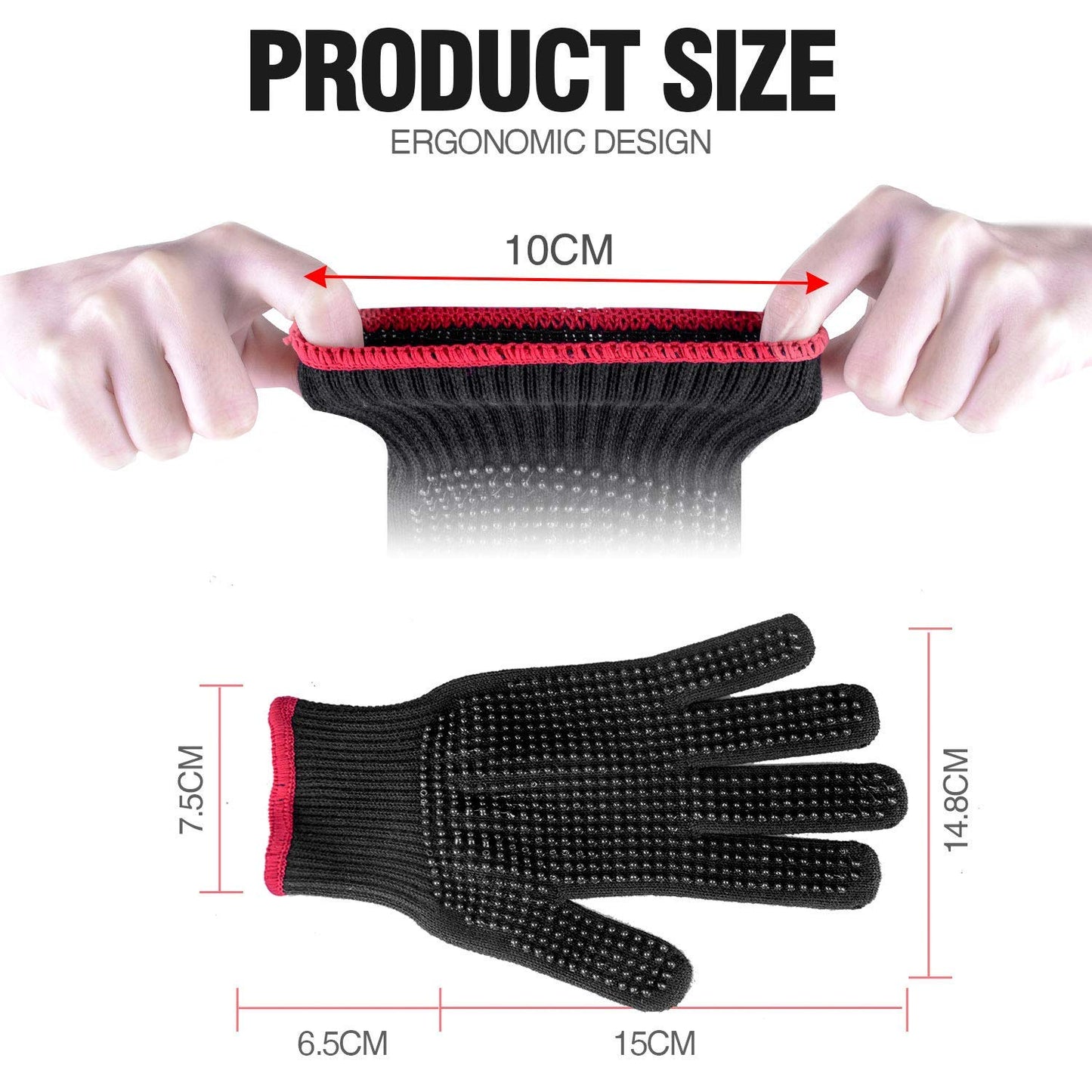 homenote Rapid Charcoal Chimney Starter Set Fireplace Accessories Lighter Cubes BBQ Heat Resistant Gloves Blower BBQ Tools（11.5" x 7" x 7"）