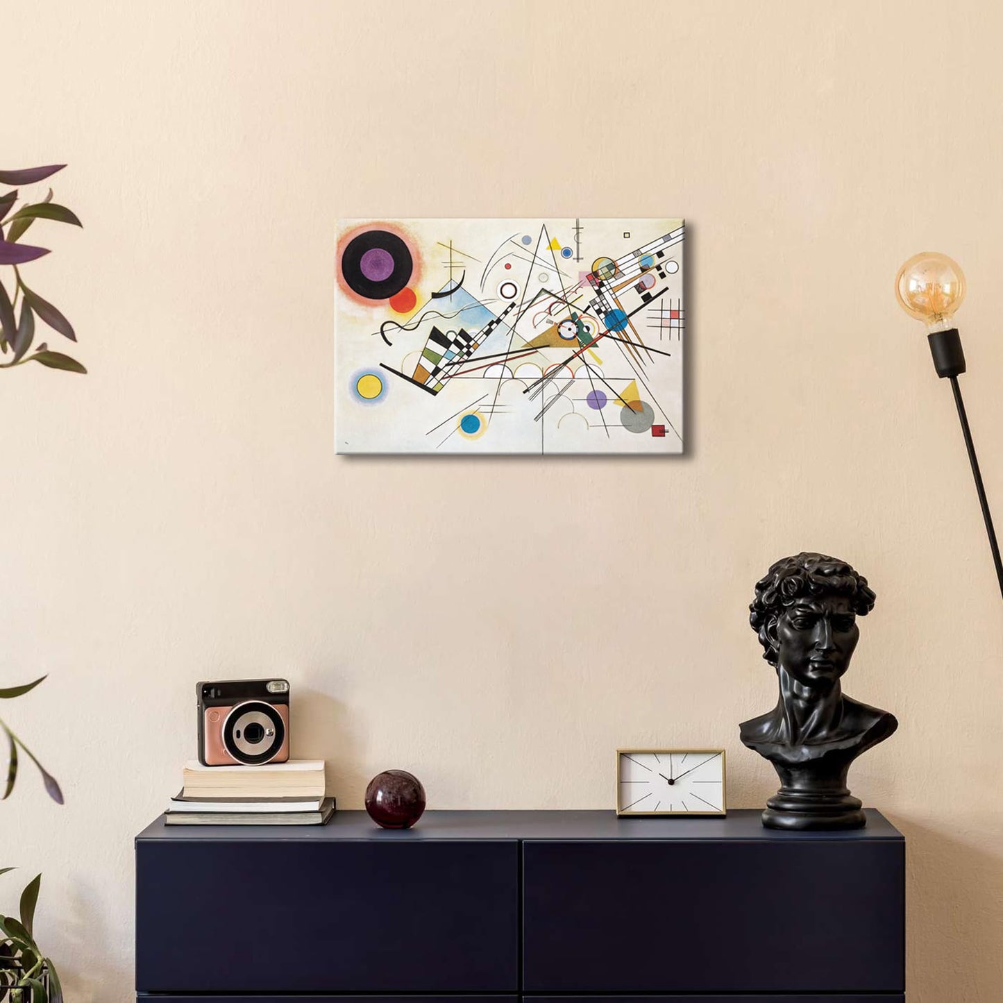 Wieco Art Canvas Wall Art Wassily Kandinsky Composition Viii Picture Print of Famous Paintings Canvas Prints Abstract Wall Art for Living Room Home Decor and Wall Decorations