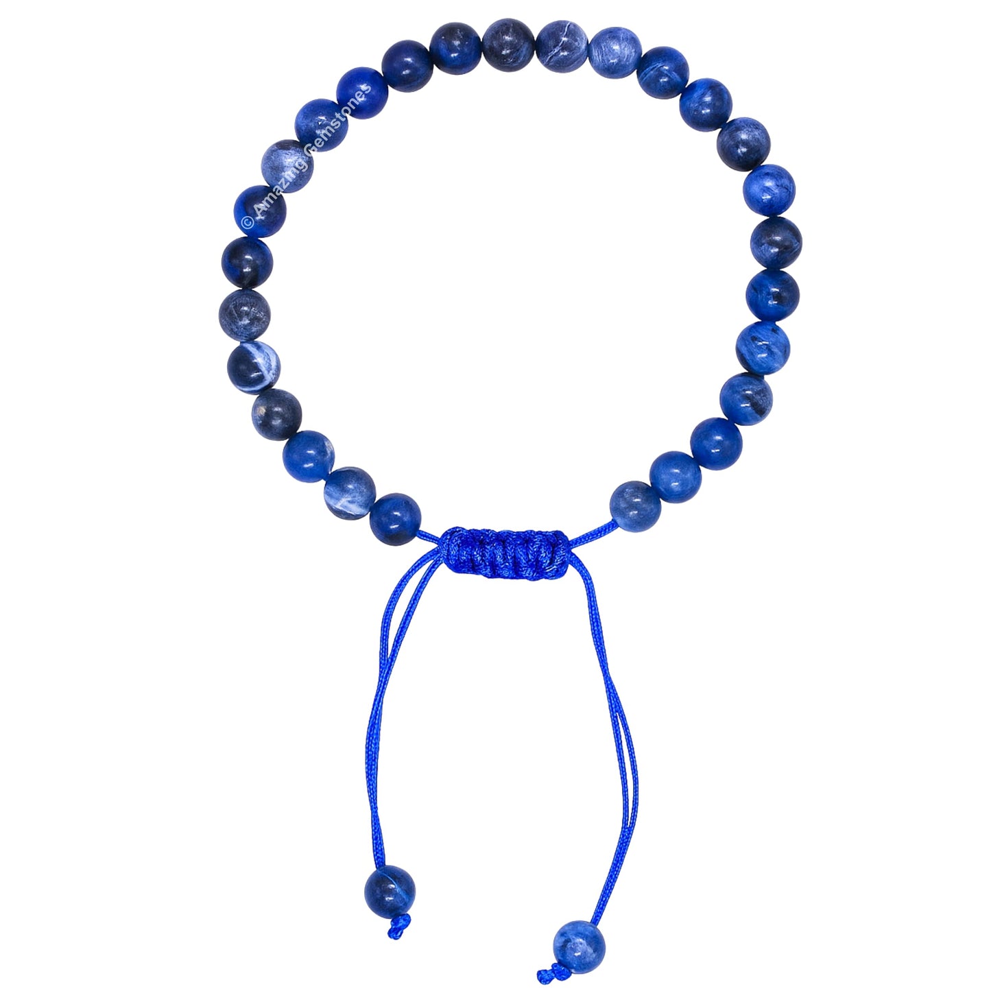 Amazing Gemstone Sodalite Bracelet for Women Men's Gifts - Protection Healing Crystal Bracelet - 6mm Gemstone Beaded Adjustable Bracelet