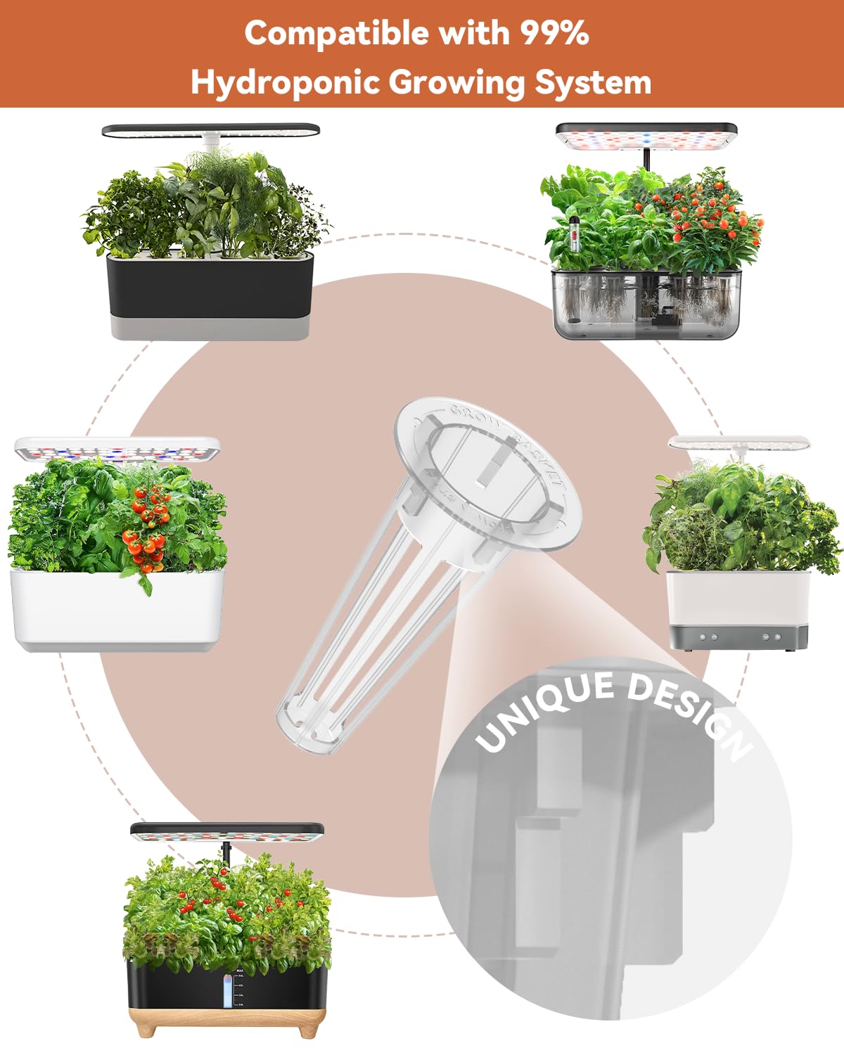 LYKOCLEAN Fruits Seed Pod Kit for AeroGarden, Ahopegarden, iDoo, GARDENCUBE, MUFGA with Strawberry, Cucumber, Red/Golden Cherry Tomato, Compatible with All Indoor Hydroponics Growing System, 8-Pod