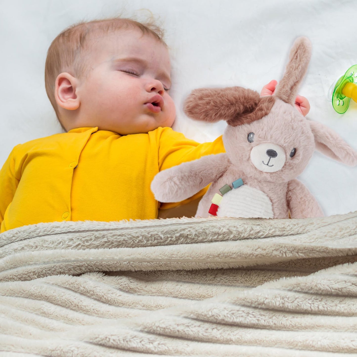Linzy 10" Light-Up Musical Dog Bedtime Baby Soother – Soft Puppy Plush Stuffed Animal with LED Night Light & Lullaby Music, Birthday Christmas for Newborns Toddlers Kids