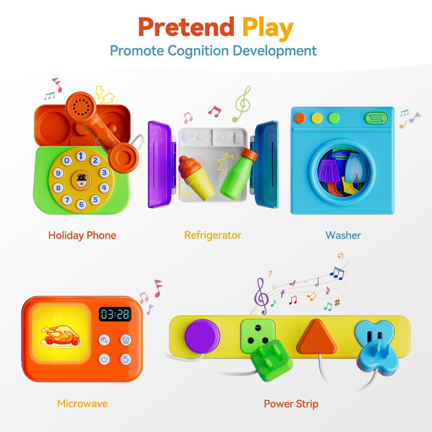 INNOSKY Toddler Montessori Toy Busy Board for 1-2 Year Old Boys Girls Gift, Baby Toy 12-18 Months, Musical Learning Educational Toys for 1 Year Old, 1st Birthday Baby Boy Girl Gifts
