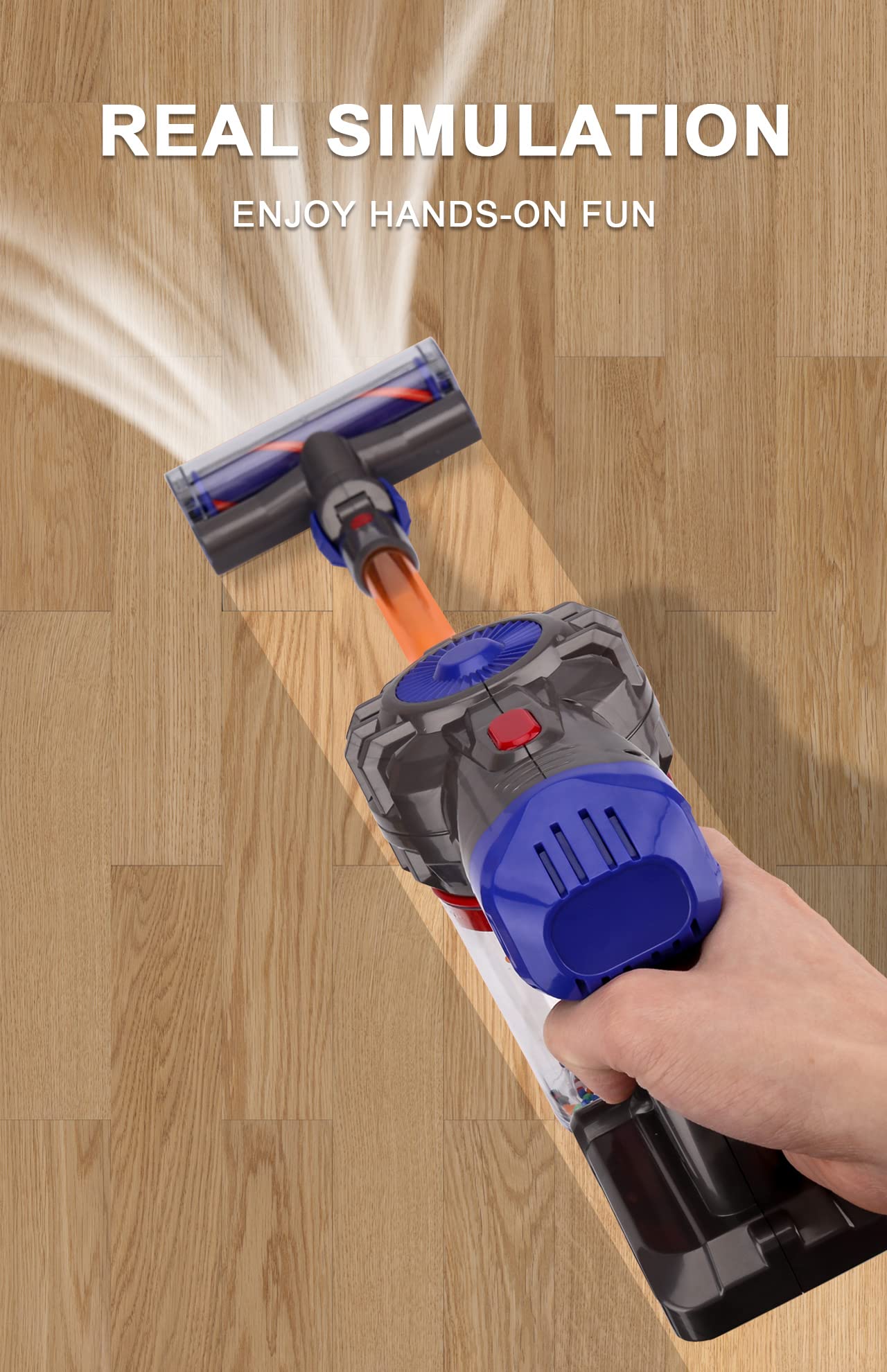 MEIJIABA Toy Vacuum for Toddlers 3, Kids Vacuum Cleaner Set That Really Works Working, Baby Play Vacuumm-Cordless Real Suction, Housekeeping Keeping Girl Boys