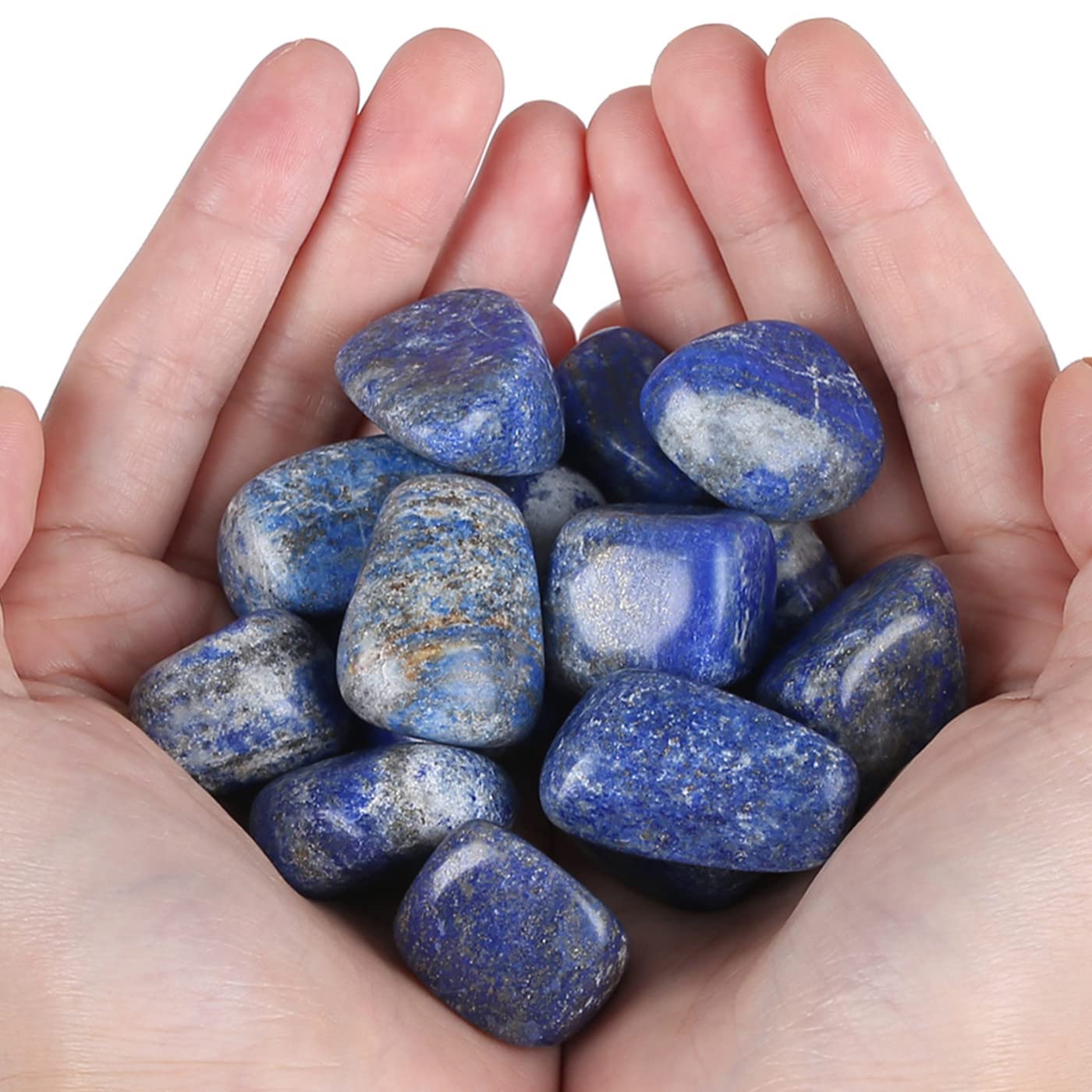 MAIBAOTA Lapis Lazuli Natural Crystals Bulk Polished Tumbled Stones Energy Balance Crystal Gemstones Vase Filler Decorative Stones Quartz Crystals