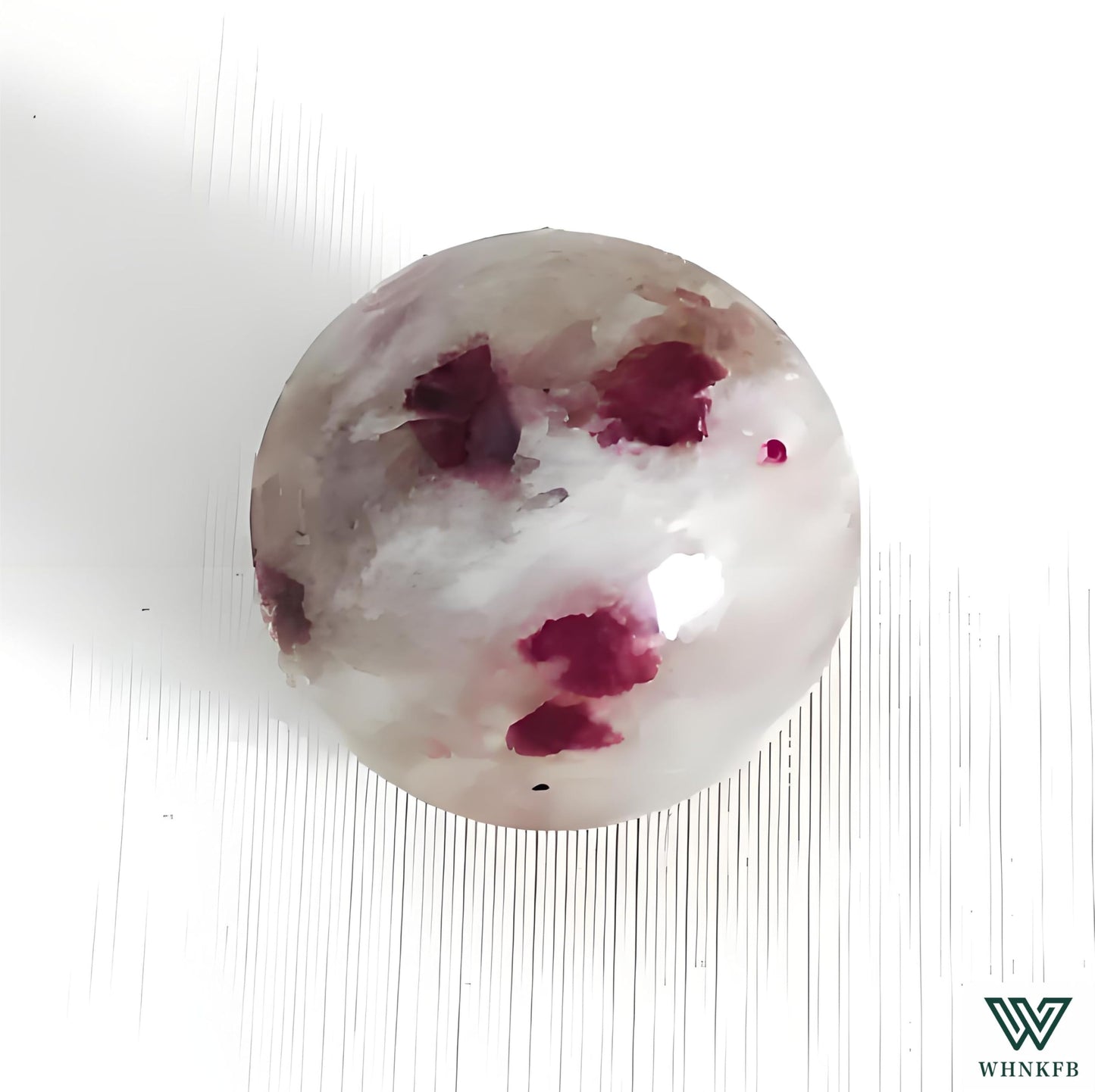 WHNKFB 10mm 50PCS Natural Watermelon Tourmaline Round Beads, Pink-Green Loose Gemstone Beads for Jewelry Making Craft - 6mm 8mm 10mm Options with Free Elastic Cord