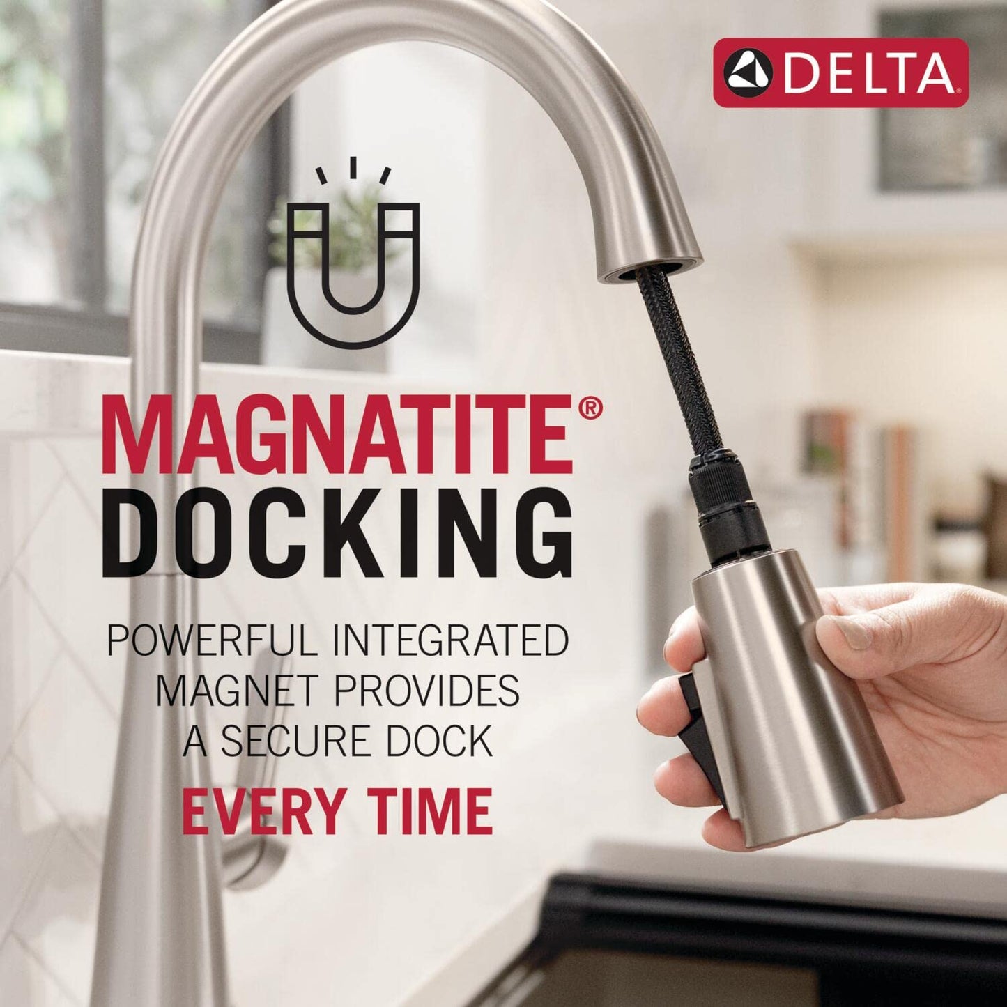 Delta Nicoli Brushed Gold Kitchen Faucet with Pull Down Sprayer, Bridge 3 Hole Modern Kitchen Sink Faucet, Two-Handle, Champagne Bronze 39876LF-CZ
