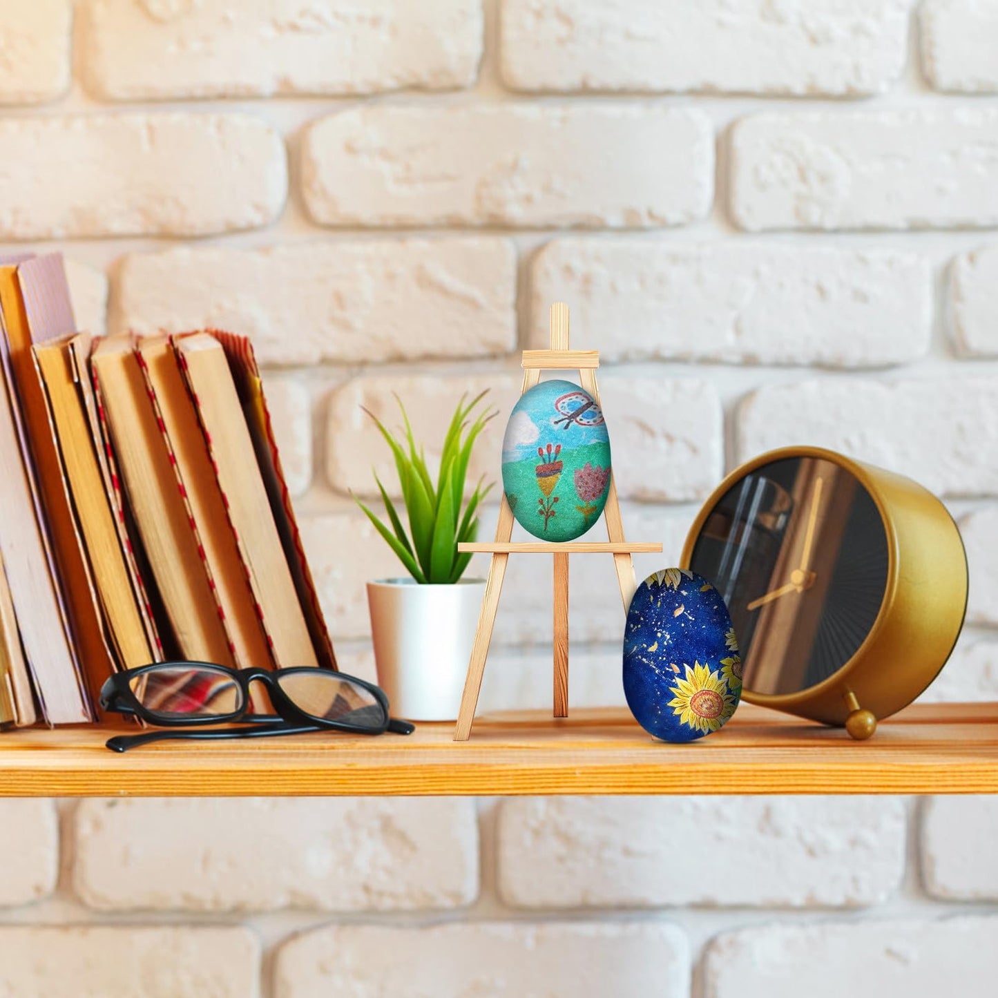 Gatuida 20pcs Painting Rocks Smooth Stones for Painting DIY Pebble Crafts Kids Creative Drawing Pebbles for Art Projects