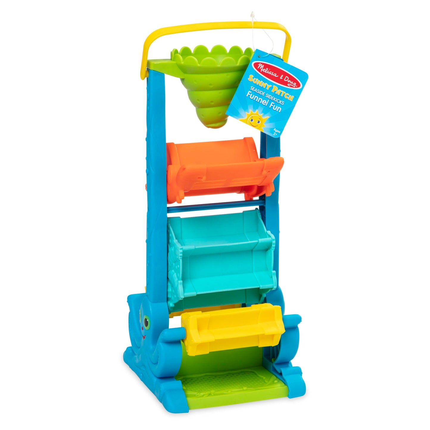 Melissa & Doug Seaside Sidekicks Funnel Fun Sand and Water Toy - Kids Outdoor Toys and Beach Toys for Toddlers, Encourages Sensory Play, Ages 2+