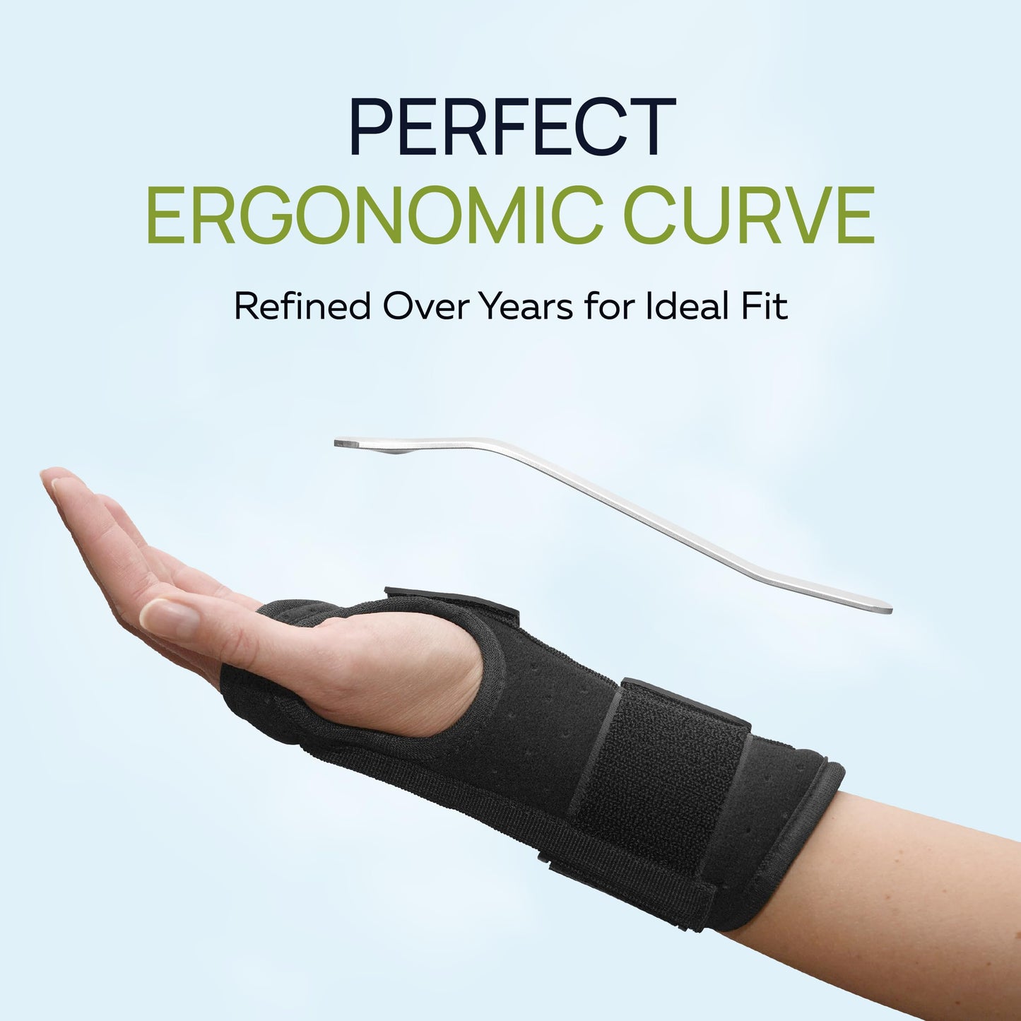ZOFORE SPORT Carpal Tunnel Wrist Brace Support with 2 Straps and Metal Splint Stabilizer - Helps Relieve Tendinitis Arthritis Carpal Tunnel Pain - Reduces Recovery Time for Men Women - Left (L/XL)