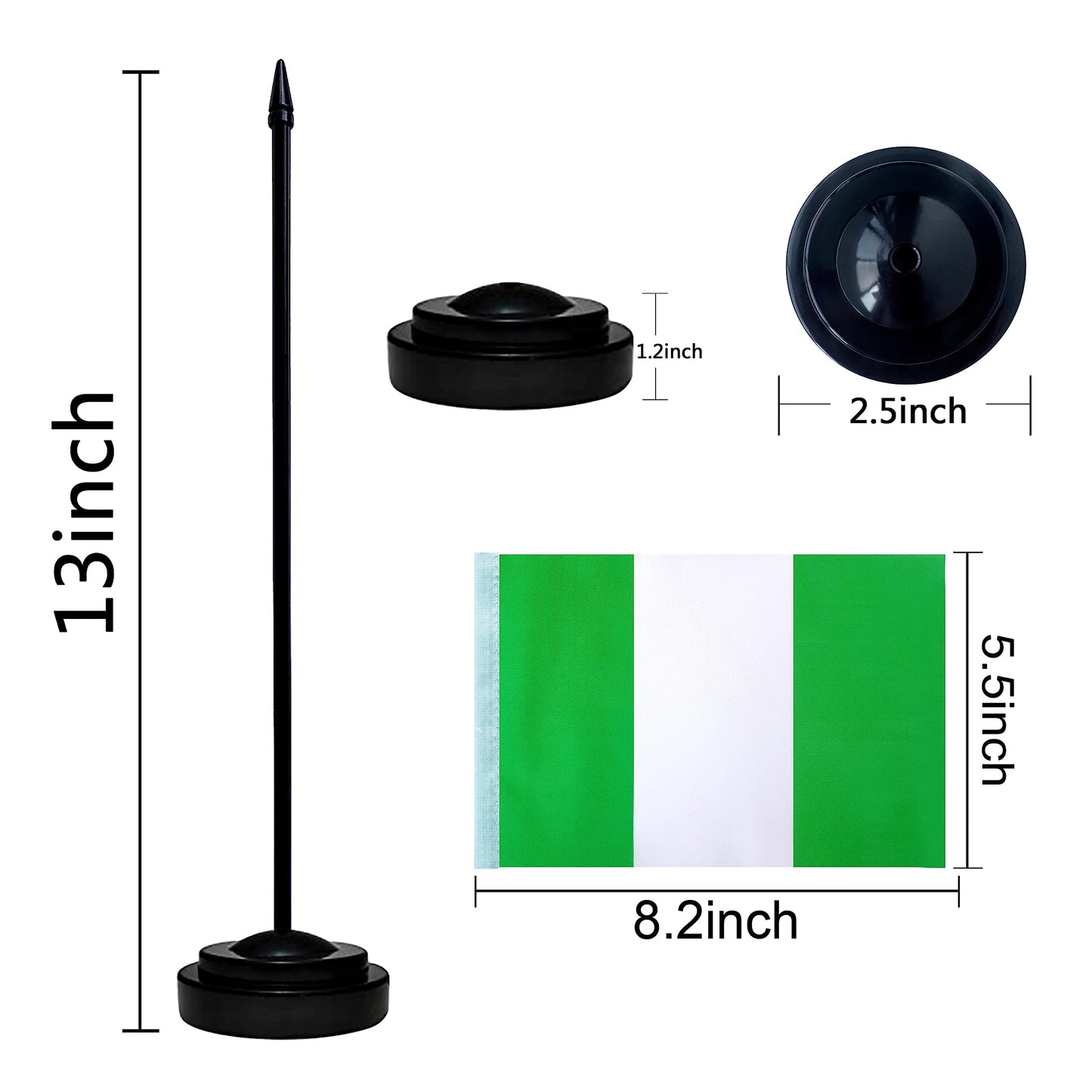 TSMD Africa African 54 Countries Desk Flags Set Small Mini Office Table Stick Flag with Stand Base for Classroom Decorations,5x8 Inch