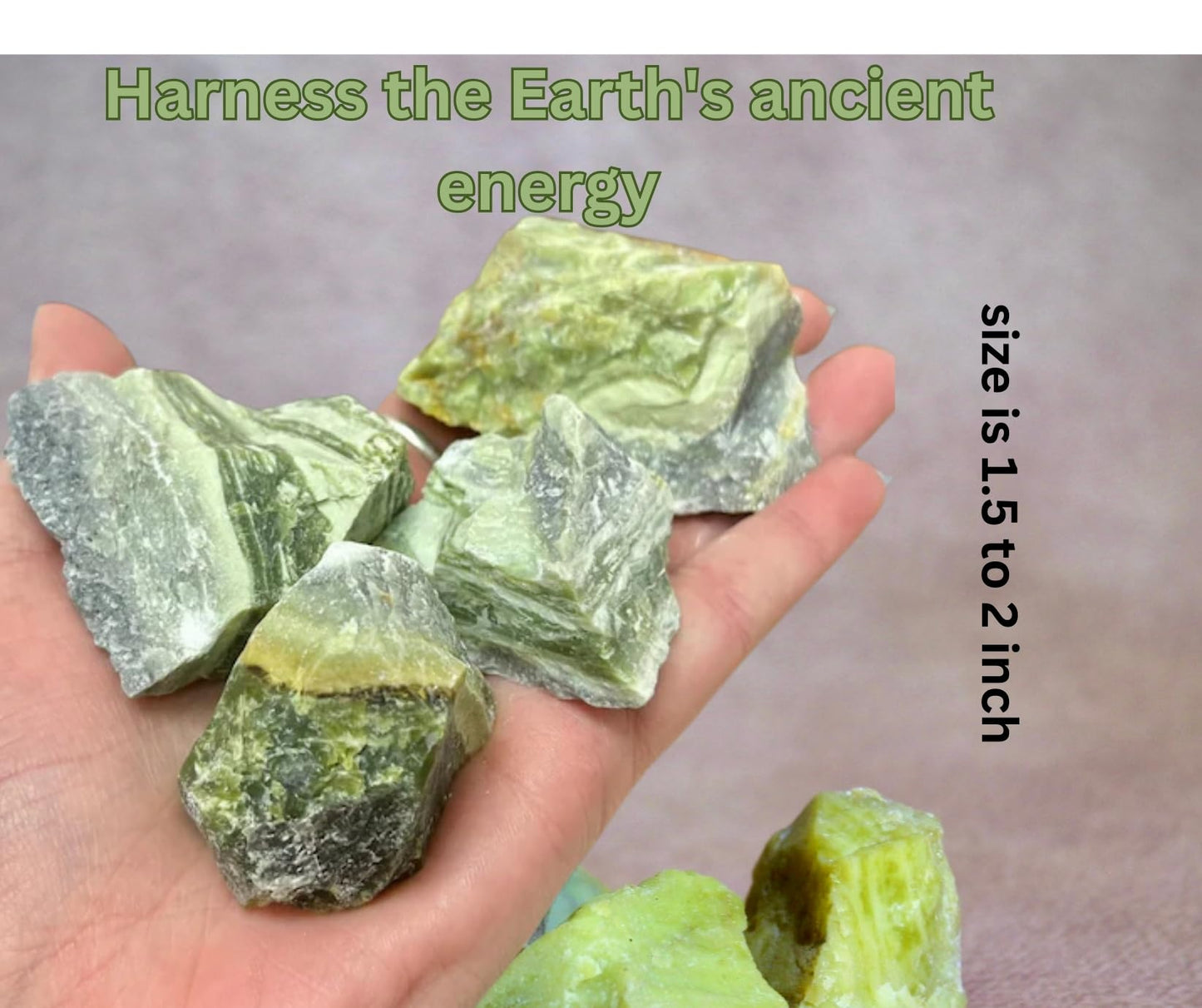 Serpentine Raw Crystals Natural Healing Stones for Kundalini Awakening, Chakra Balancing, Meditation, Reiki, Energy Work, Wire Wrapping & Spiritual Home Decor