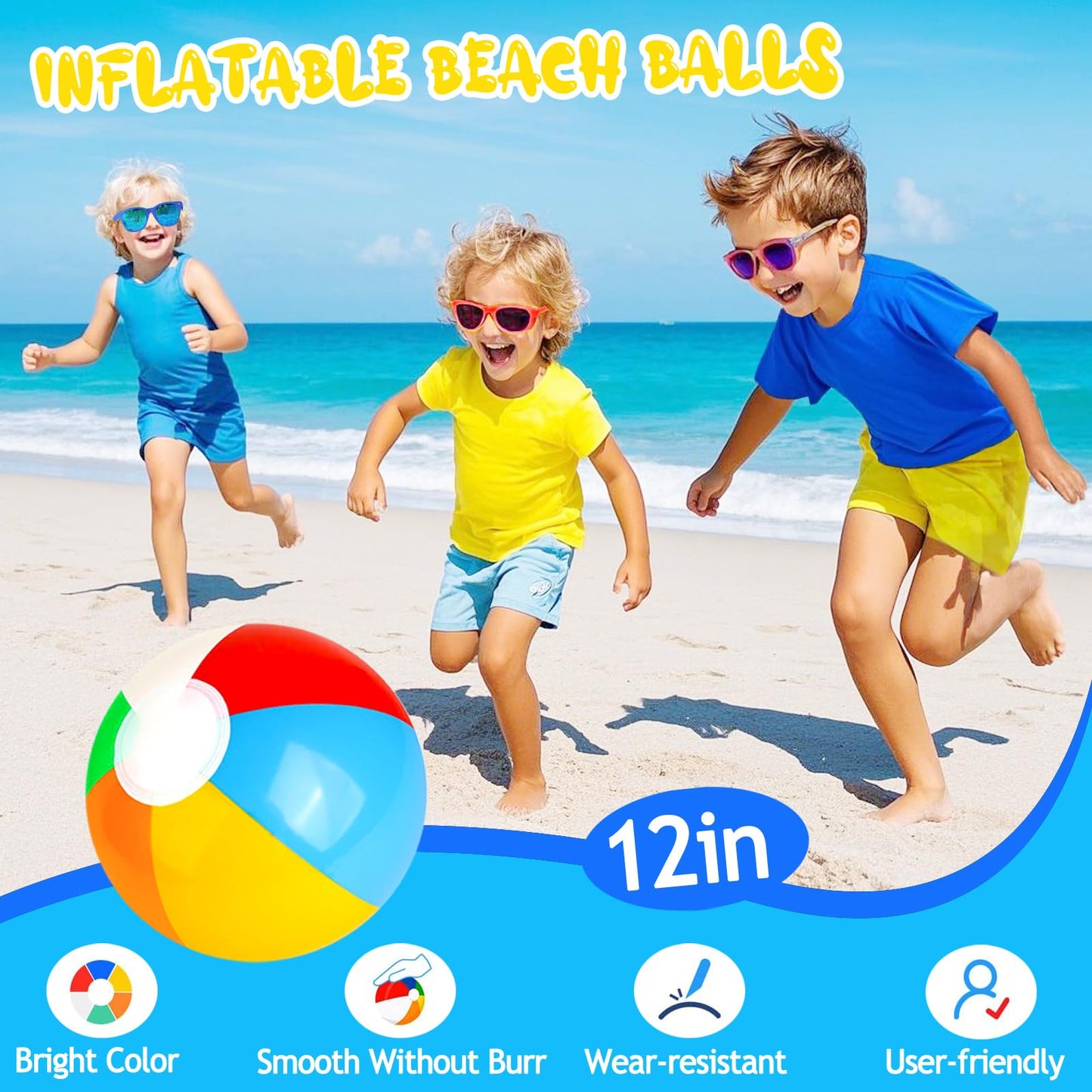 Pool Party Favors and Beach Party Favors,158PCS Summer Pool Toys for Kids, Undersea theme decoration, Including Beach Balls, Sunglasses, Bubble Wands, Stamp and Crystal Shells for Kids Ages 4-8 8-12