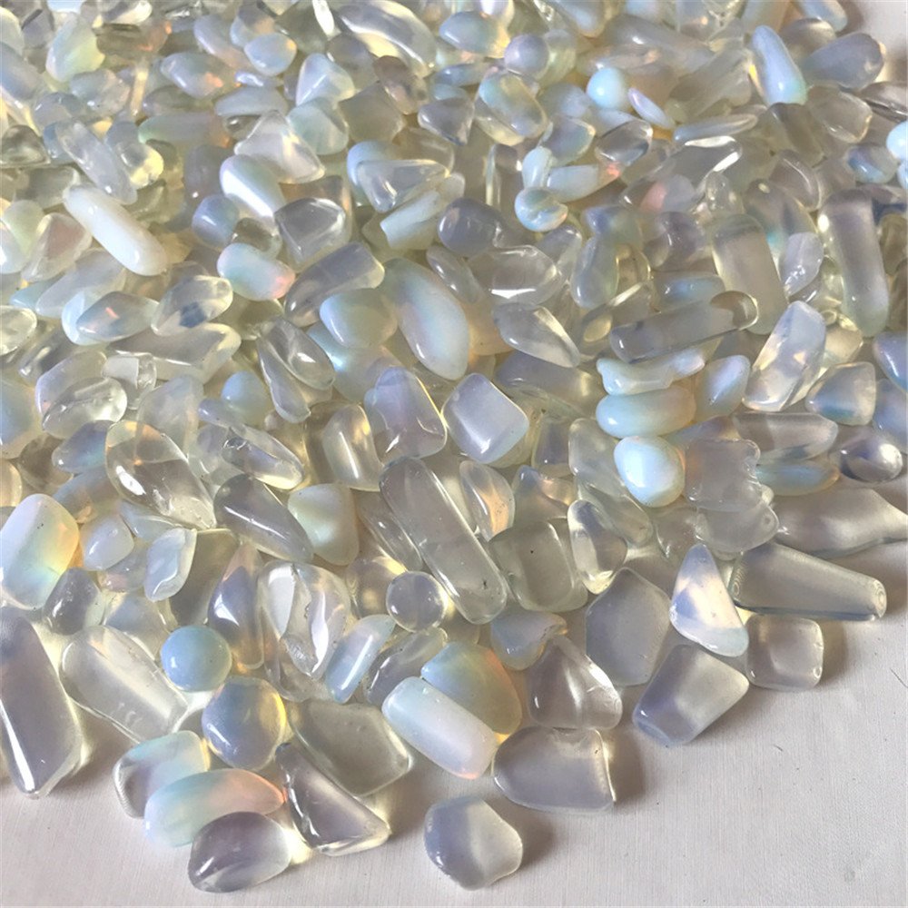 1 lb Natural Opal Tumbled Chips Crushed Stone Healing Reiki Crystal Irregular Shaped Stones Jewelry Making Home Decoration