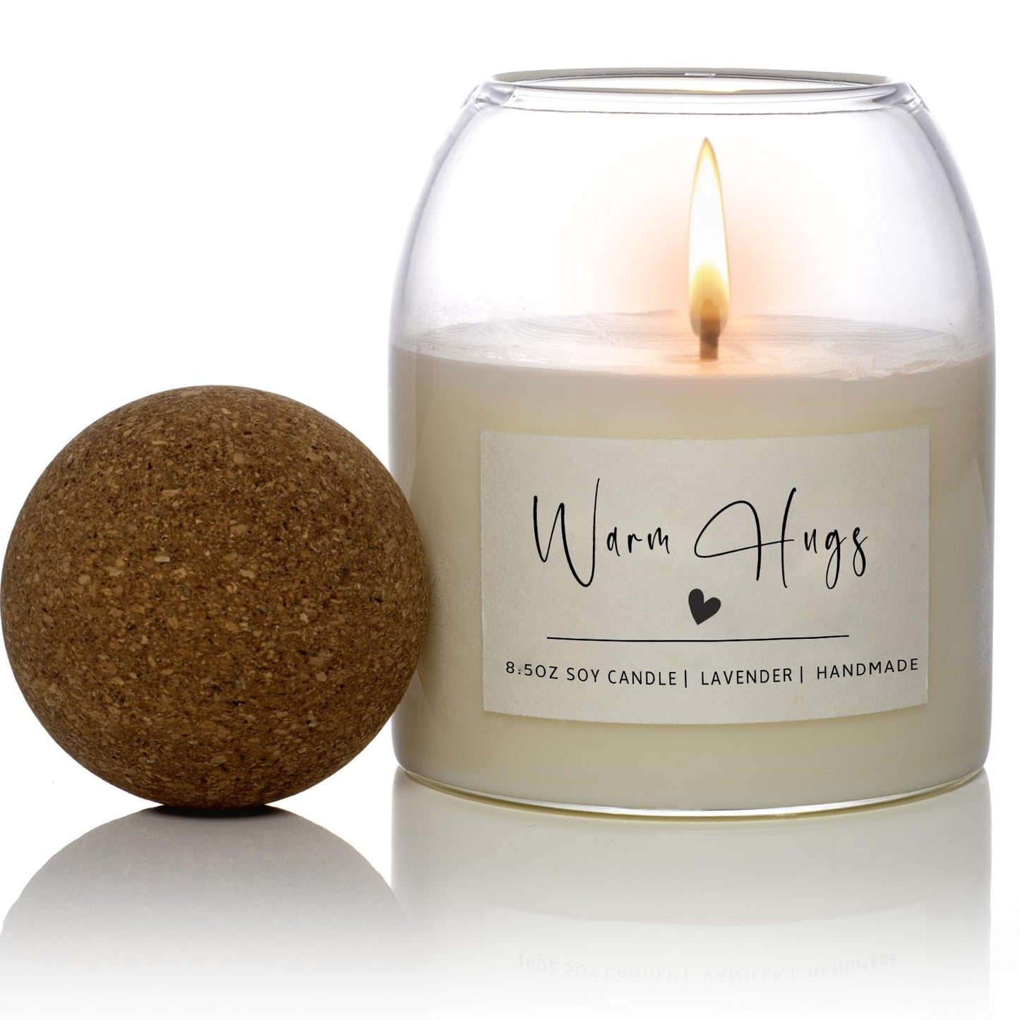 House Warming Gifts New Home，Housewarming New Home Gift Ideas for Women Men Neighbor | Soy Wax, Long-Lasting 60-Hours, Lavender (Warm Hugs)