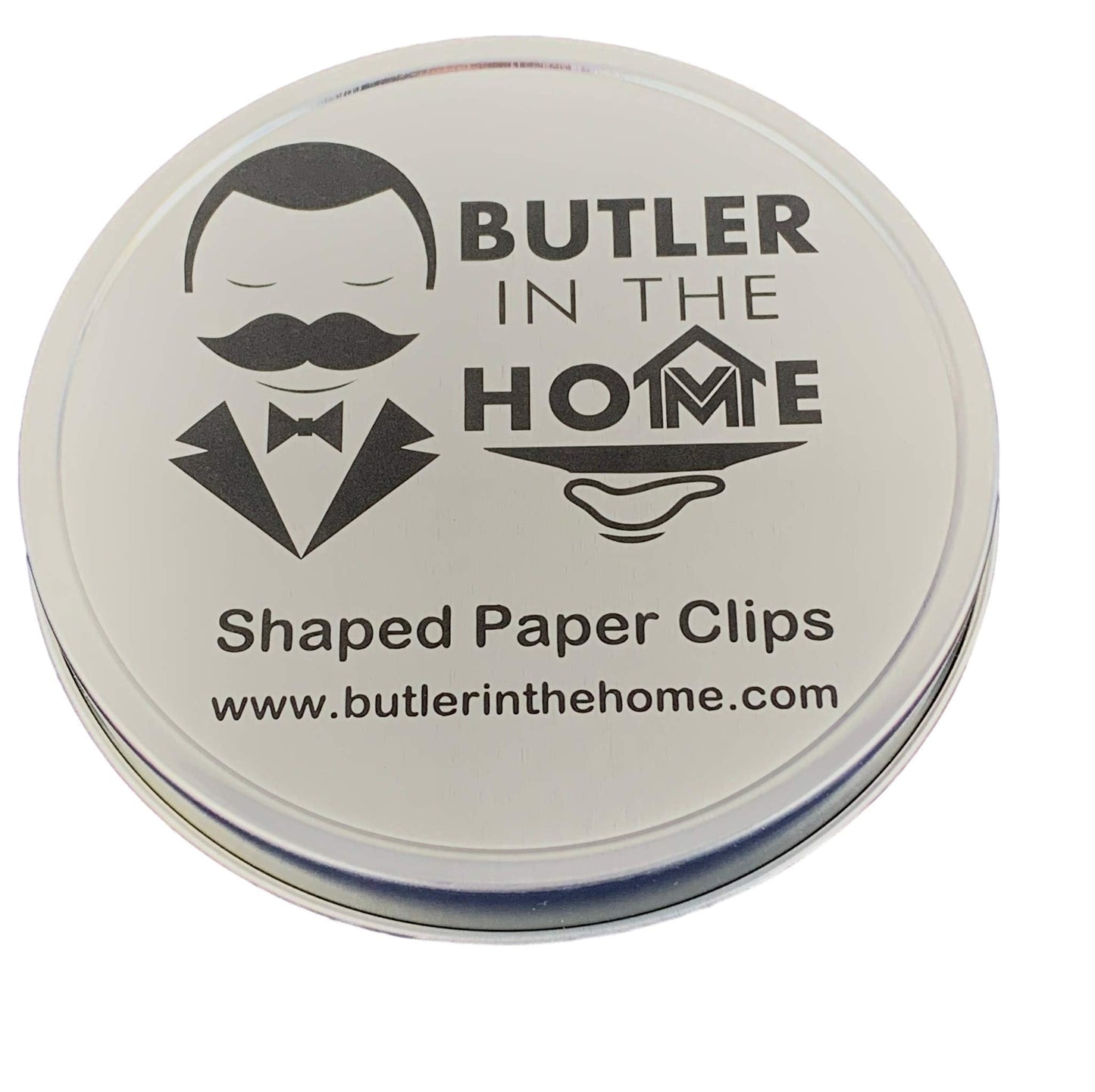 Snowflake Shaped Paper Clips (100 Count) in Tin – White Decorative Clips for Office, Desk Organization & Gifts – Butler in the Home