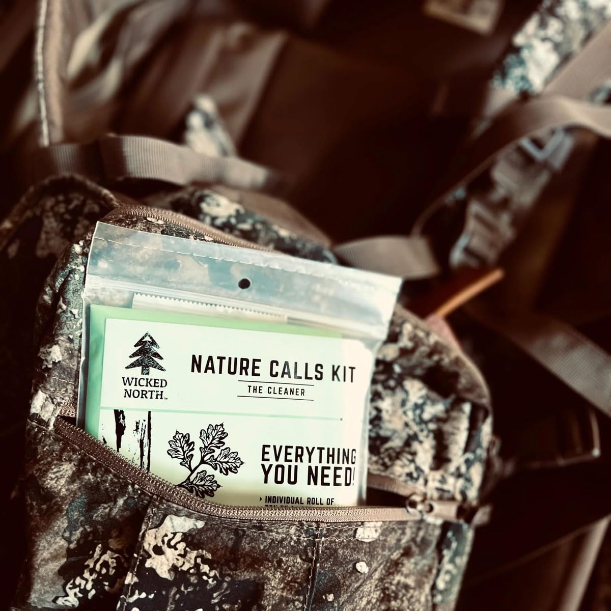 Wicked North Nature Calls 5-Piece Kit - The Complete Outdoor Bathroom Solution for Hunting, Camping, Hiking