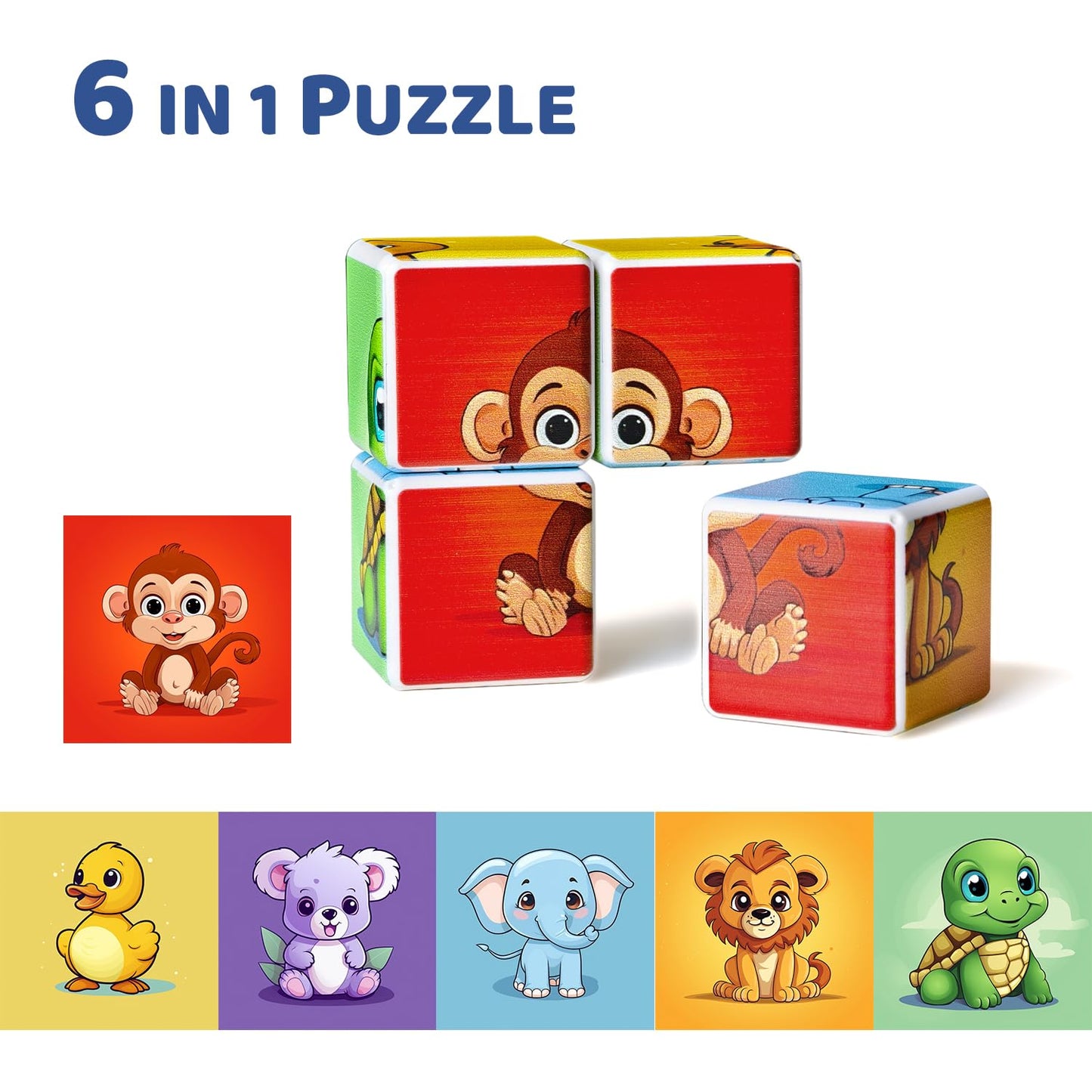 Magnetic Building Blocks & Magnetic Puzzle Toys for Toddlers, Large Building Blocks Cubes 1.65 Inches, Sensory & Montessori Toys for Boys & Girls 1 2 3 Years Old(40pcs)